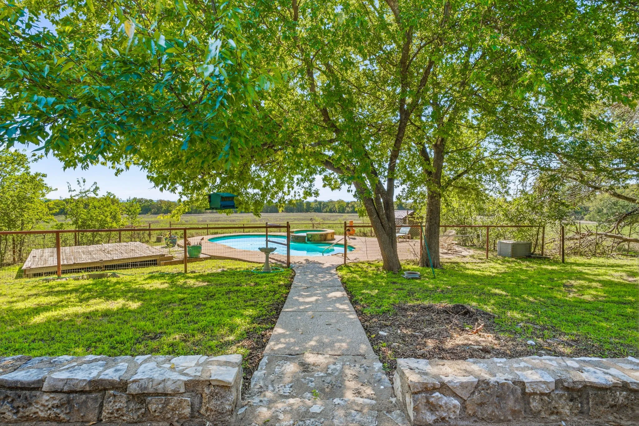 In Ground Pool, Hot Tub and Waterfall