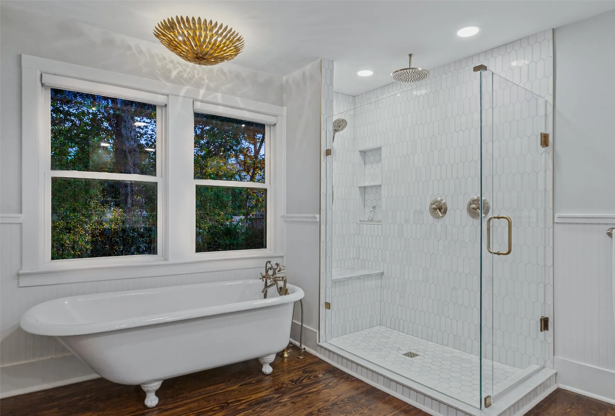 Claw Tub and recently remodeled steam shower