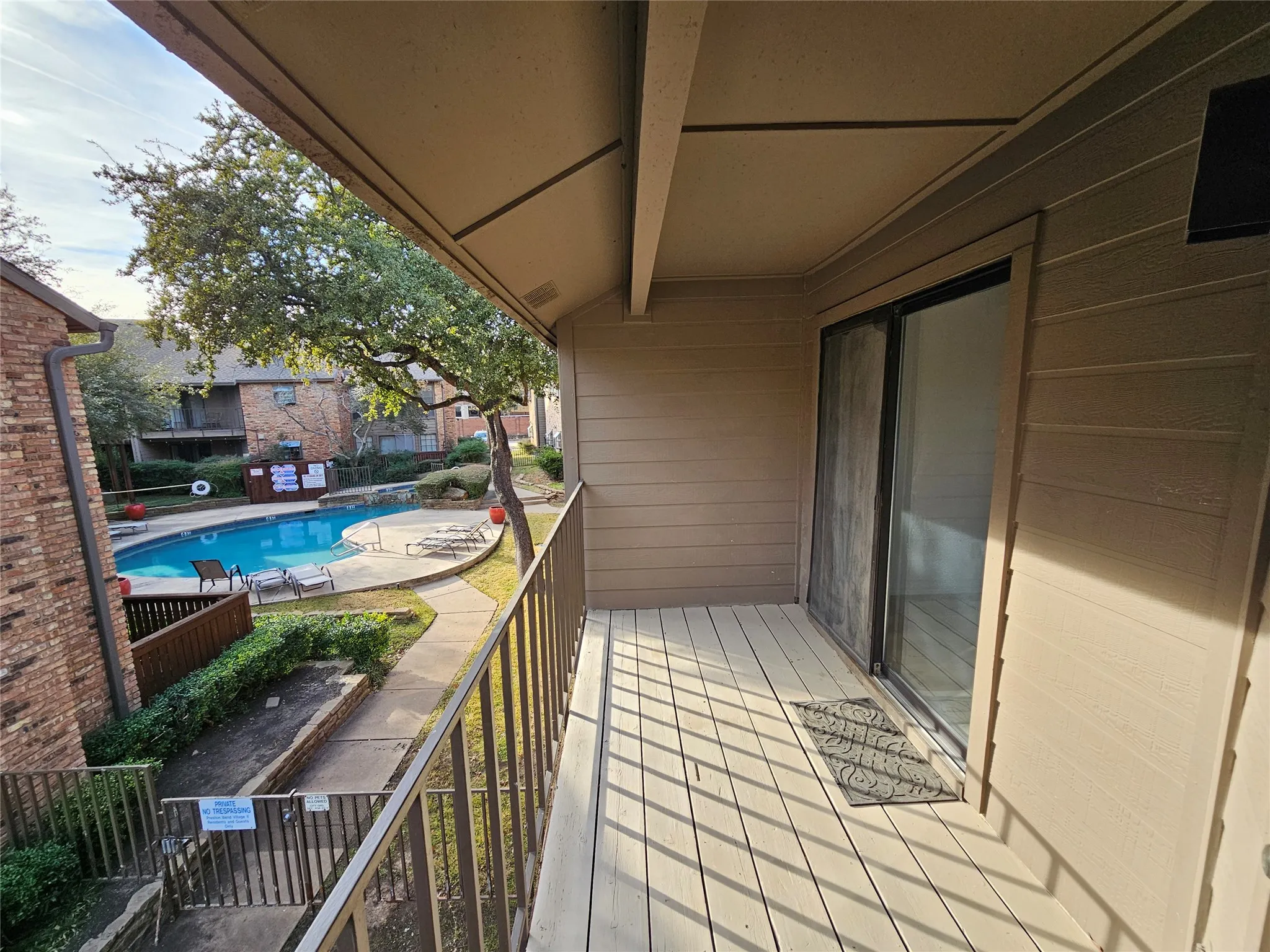 View from balcony