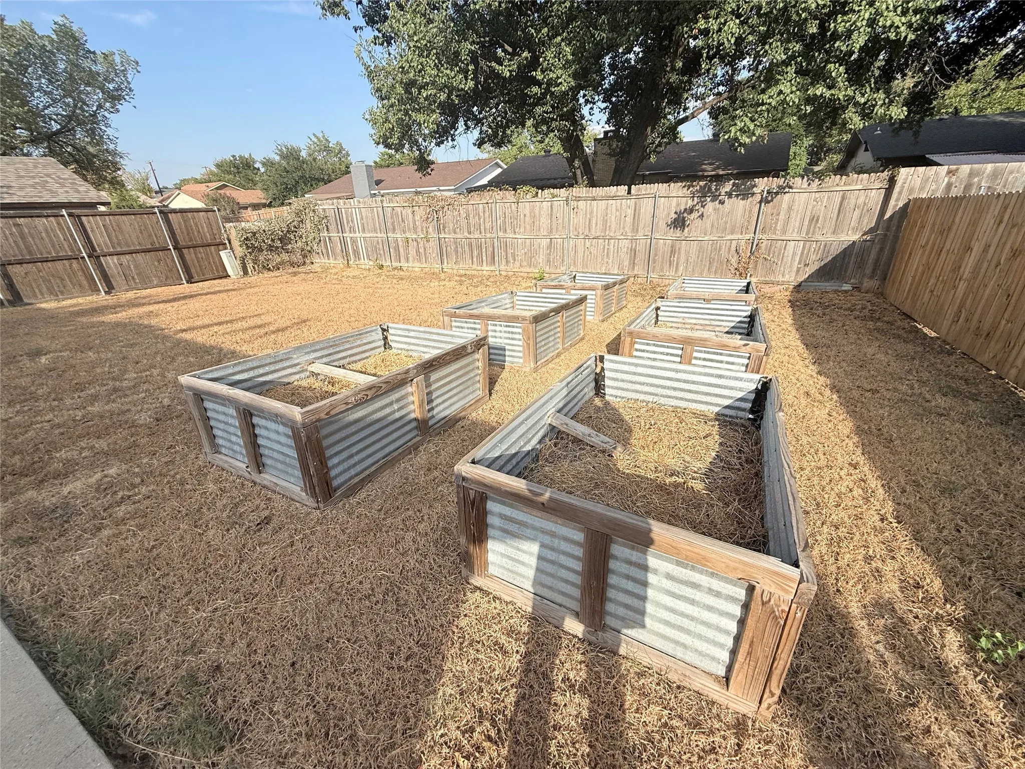 Raised beds for you to grow the flowers or vegetables of your choice.