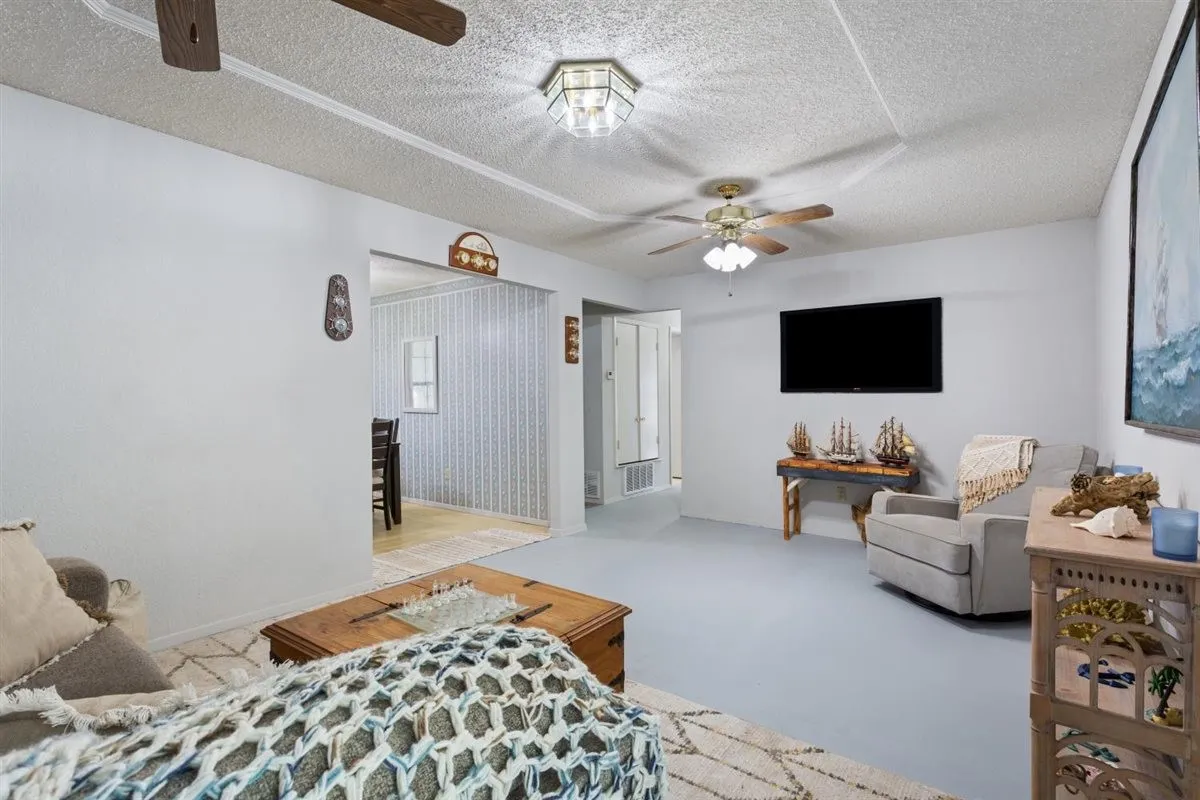 Recessed archway leading to an additional space