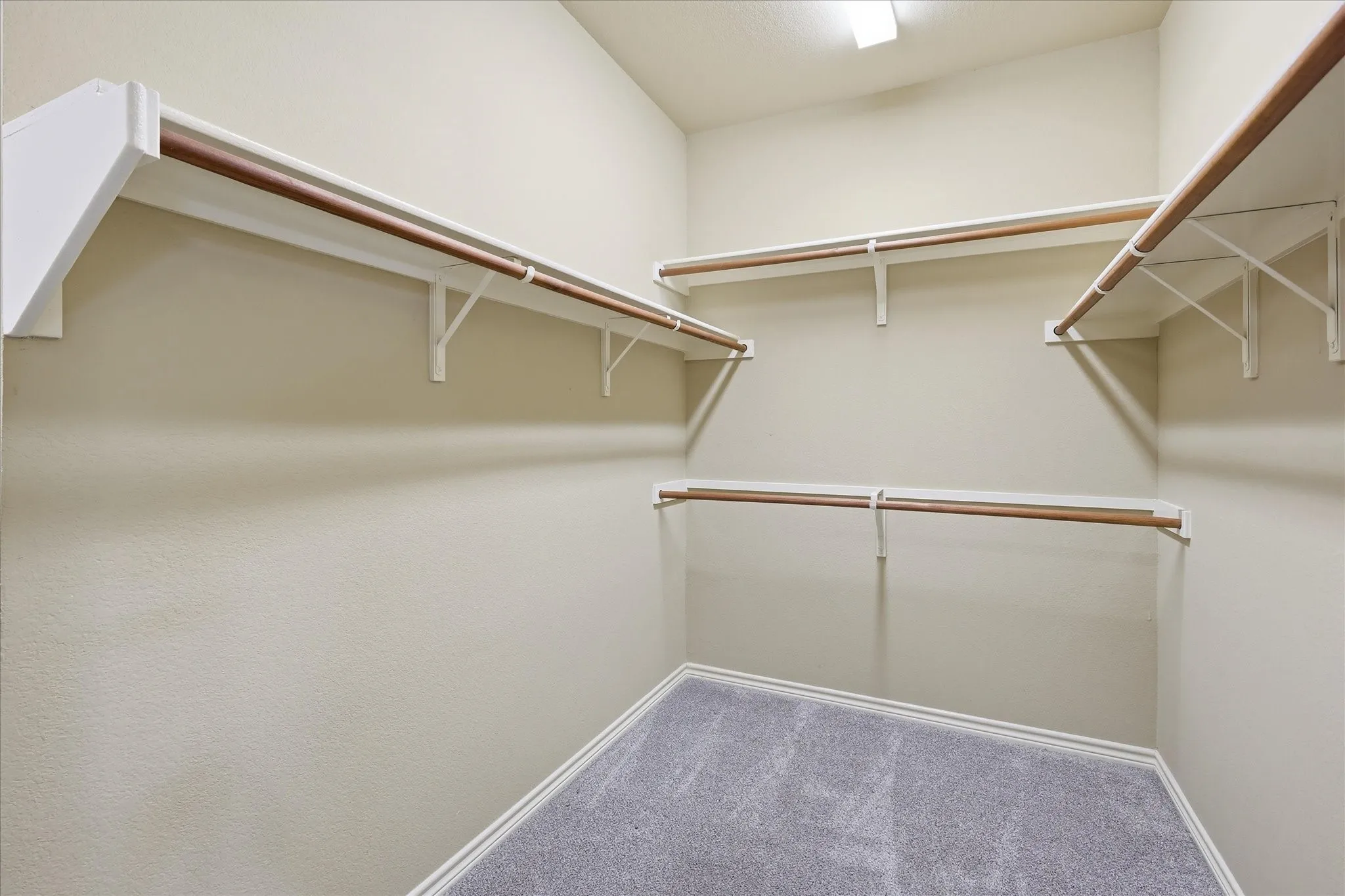 Primary closet--huge and 2 sections!