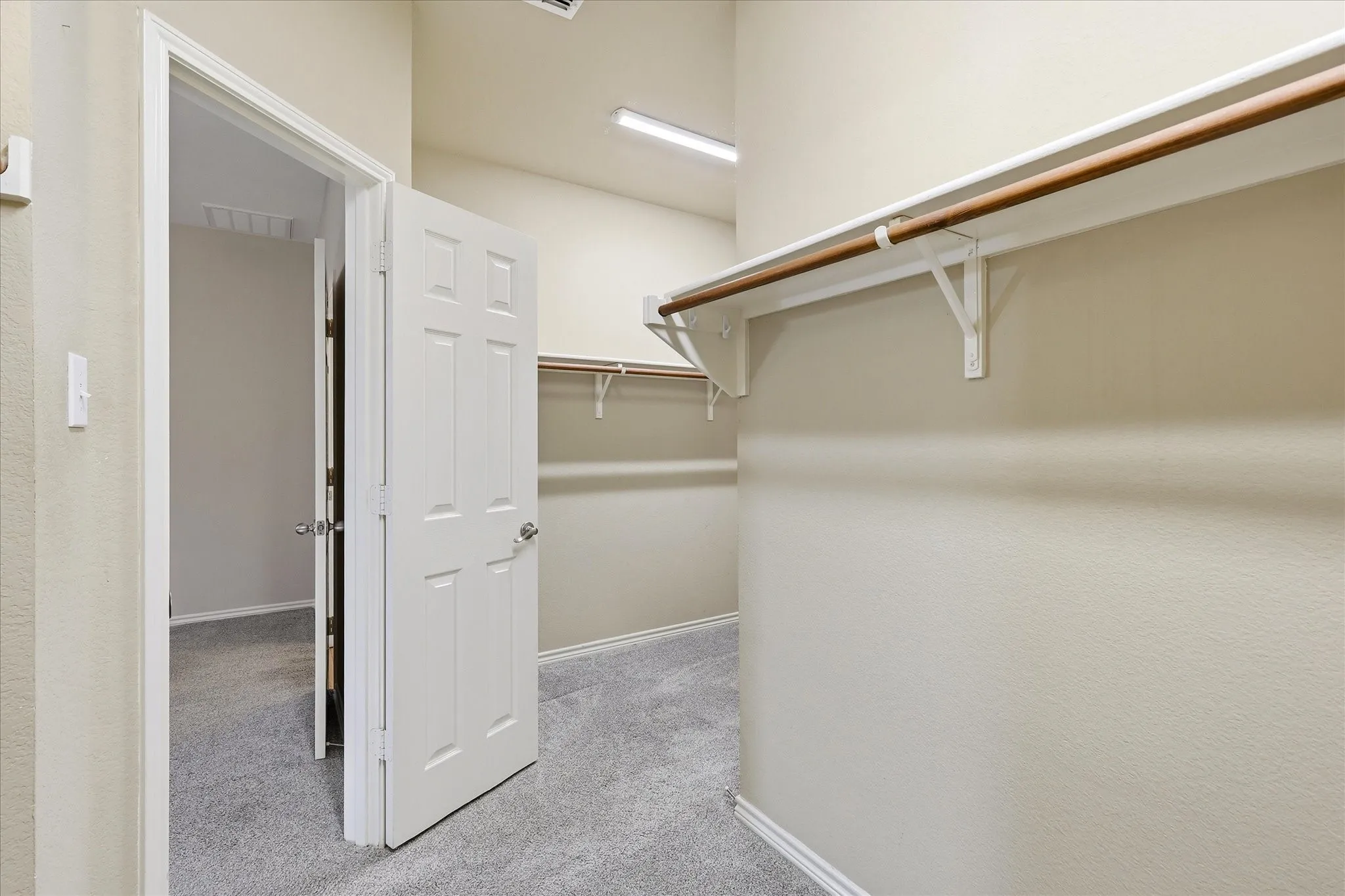 Primary closet--huge and 2 sections!