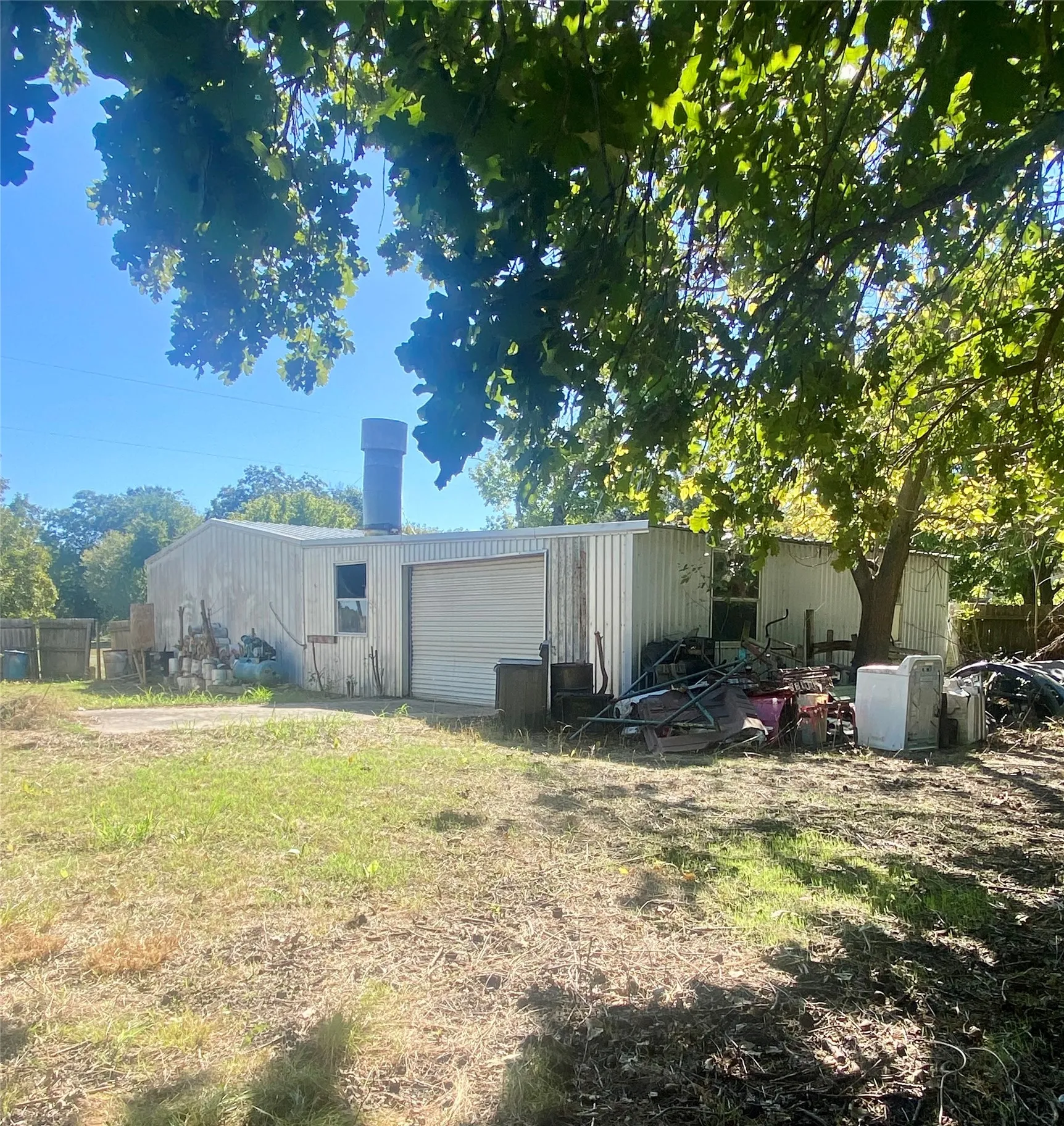 NW elevation of garage/workshop