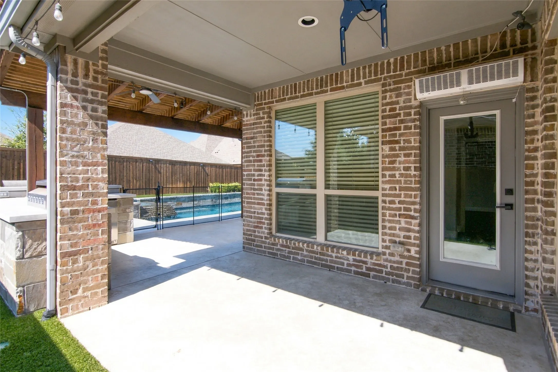 Large covered patio