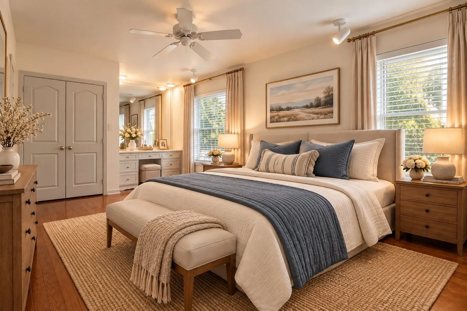 primary bedroom-virtually staged