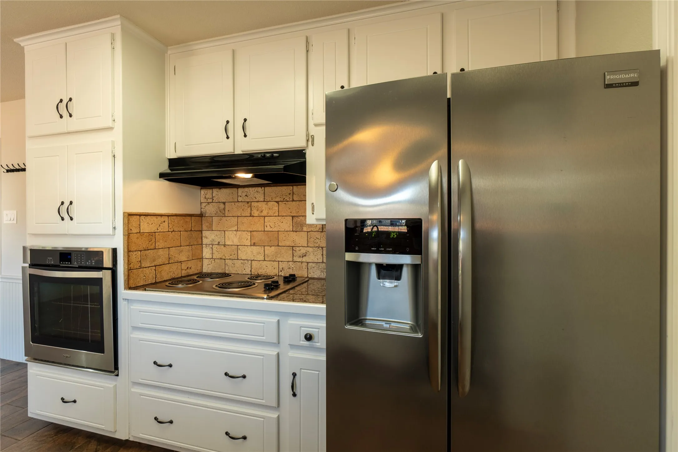 Kitchen comes equipped with stainless steel appliances