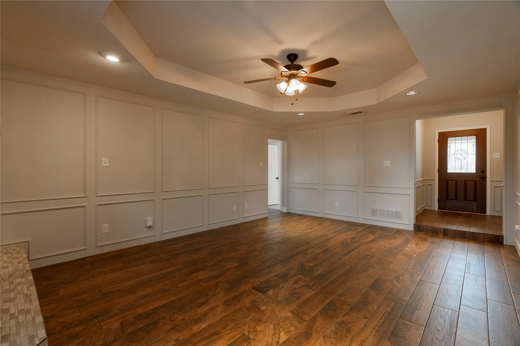 Front entry into the home