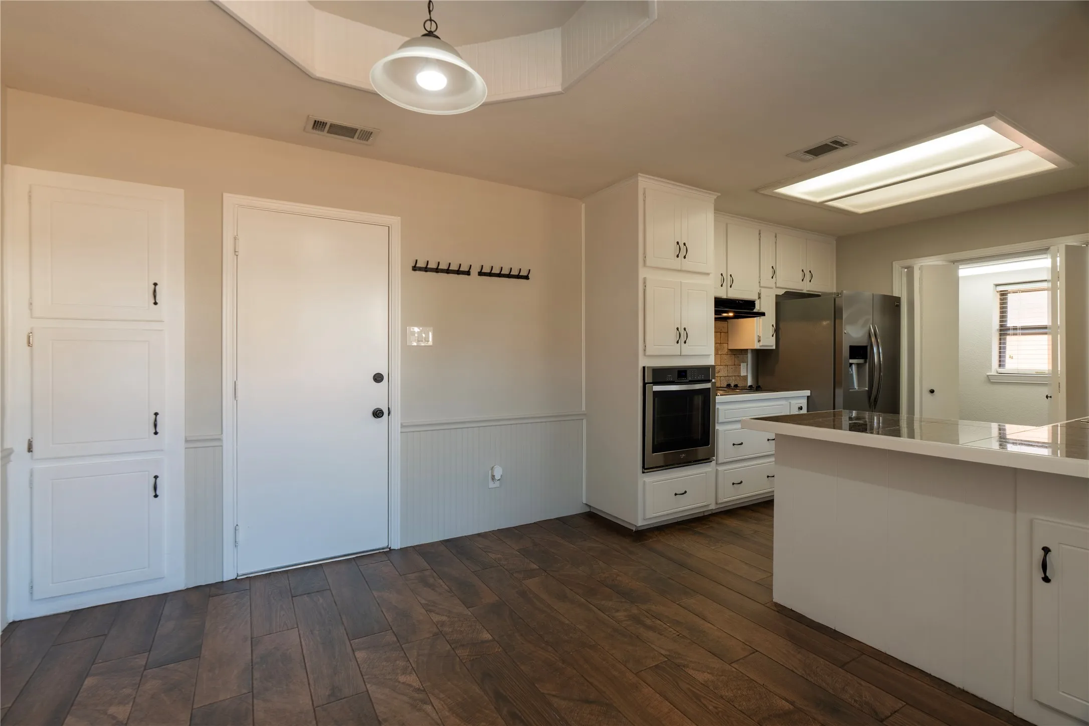 Entrance into the kitchen from the garage