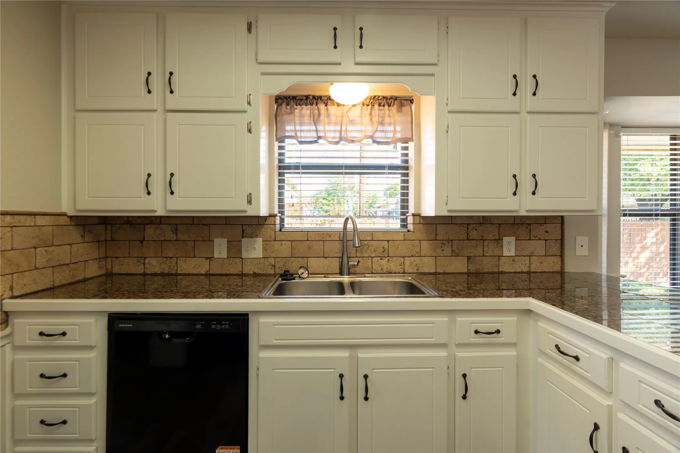 Plenty of cabinets for storage