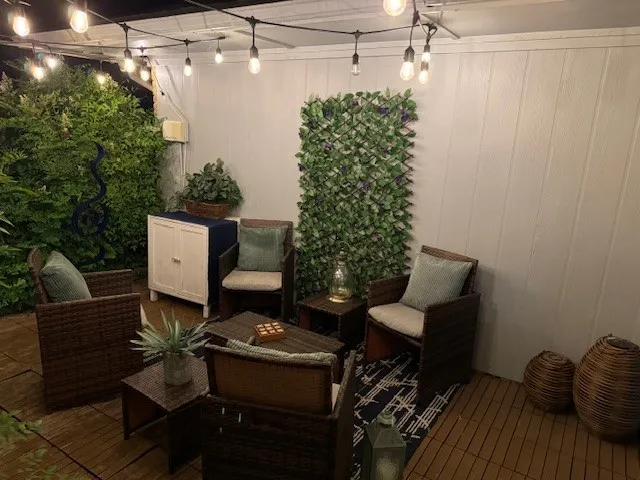 View of terrace with an outdoor hangout area