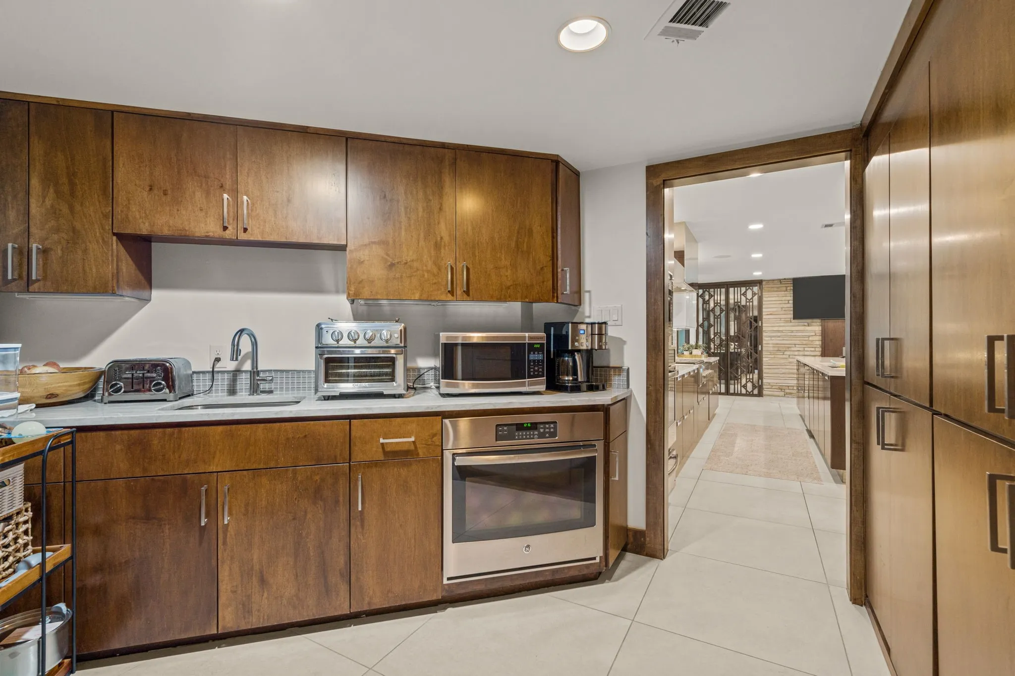 Pantry area and side kitchen area