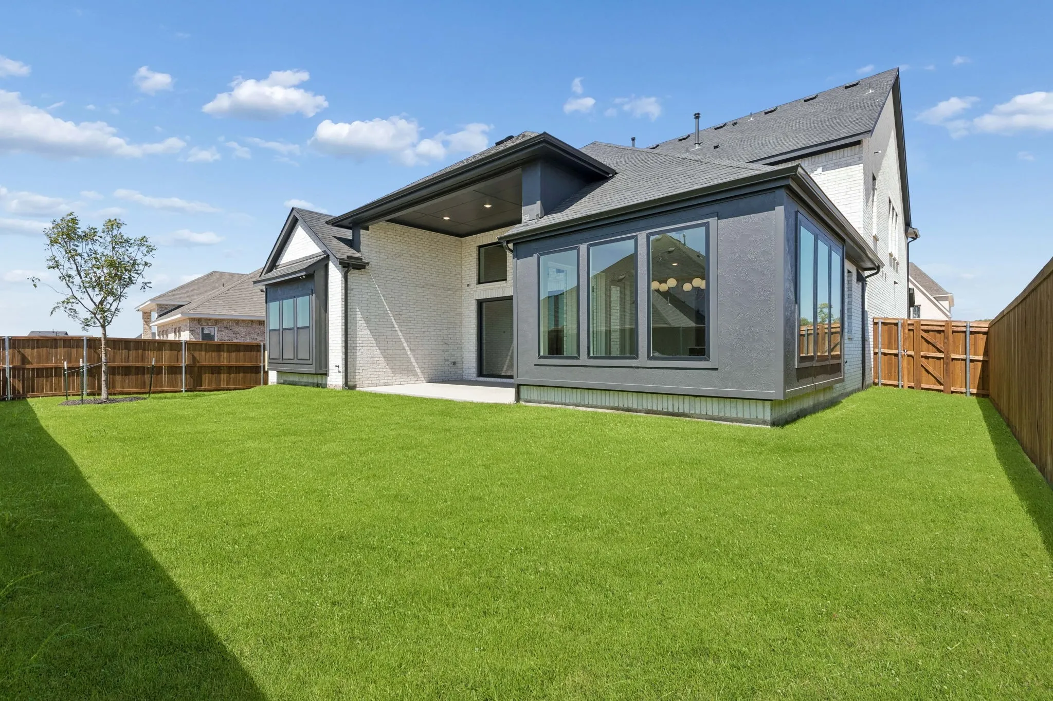With a private fenced yard and oversized covered back patio, the entire family can enjoy the great outdoors!