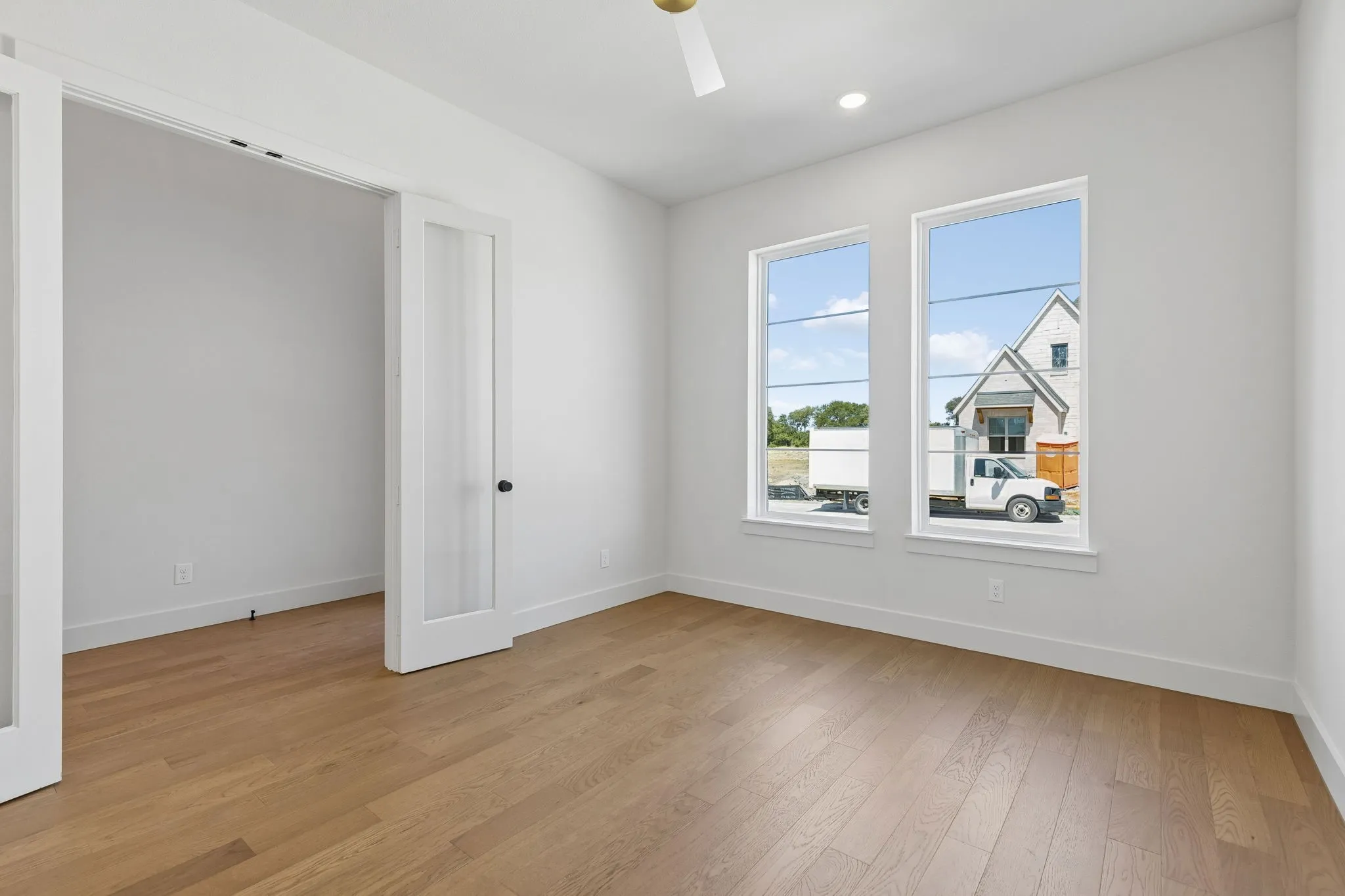 Your new dream home offers a home office that is the perfect place for work or play!