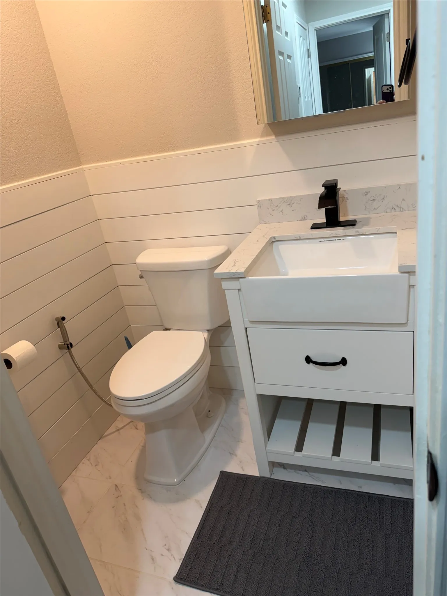 downstairs half bath