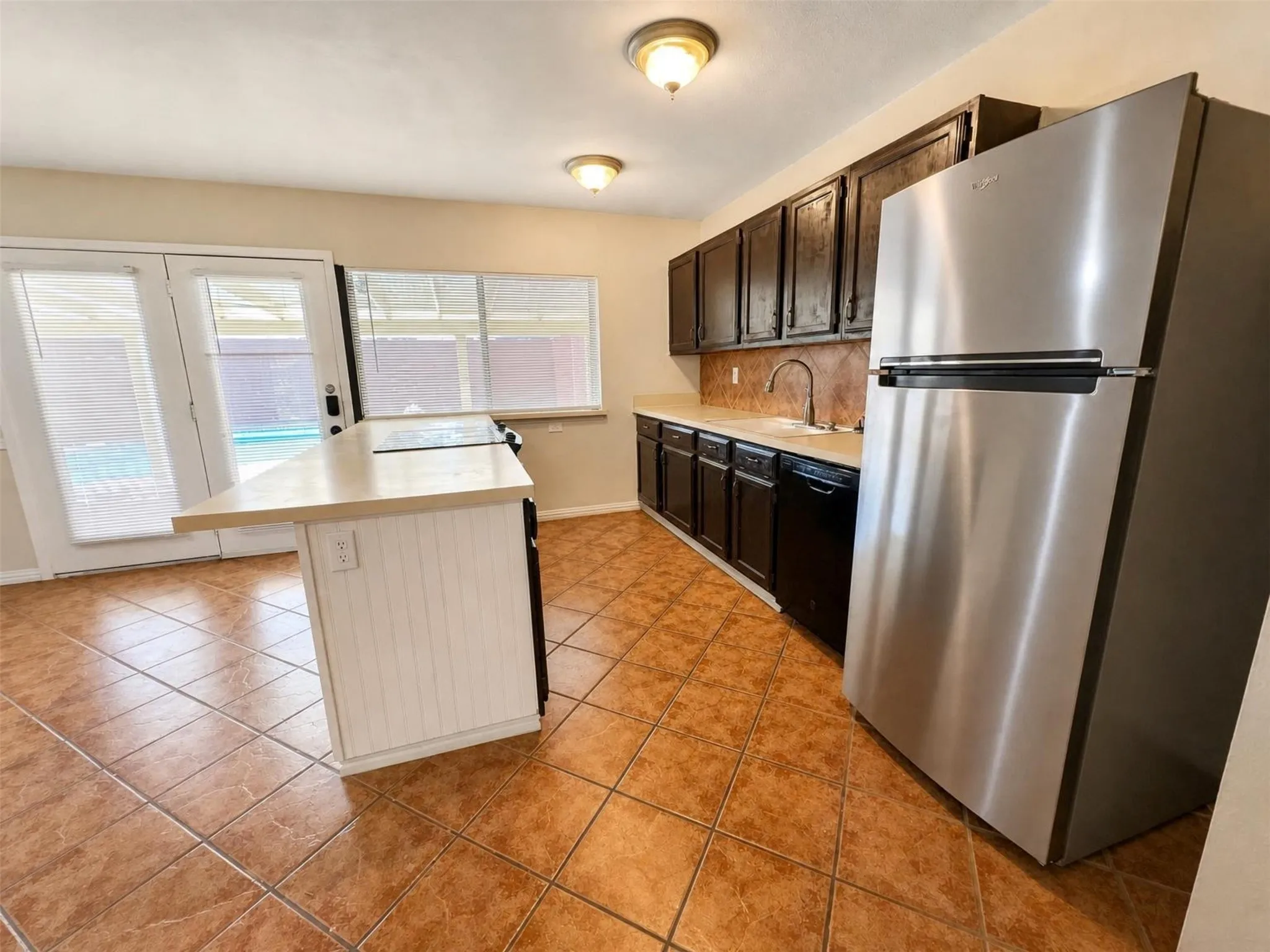 Kitchen with Refrigerator