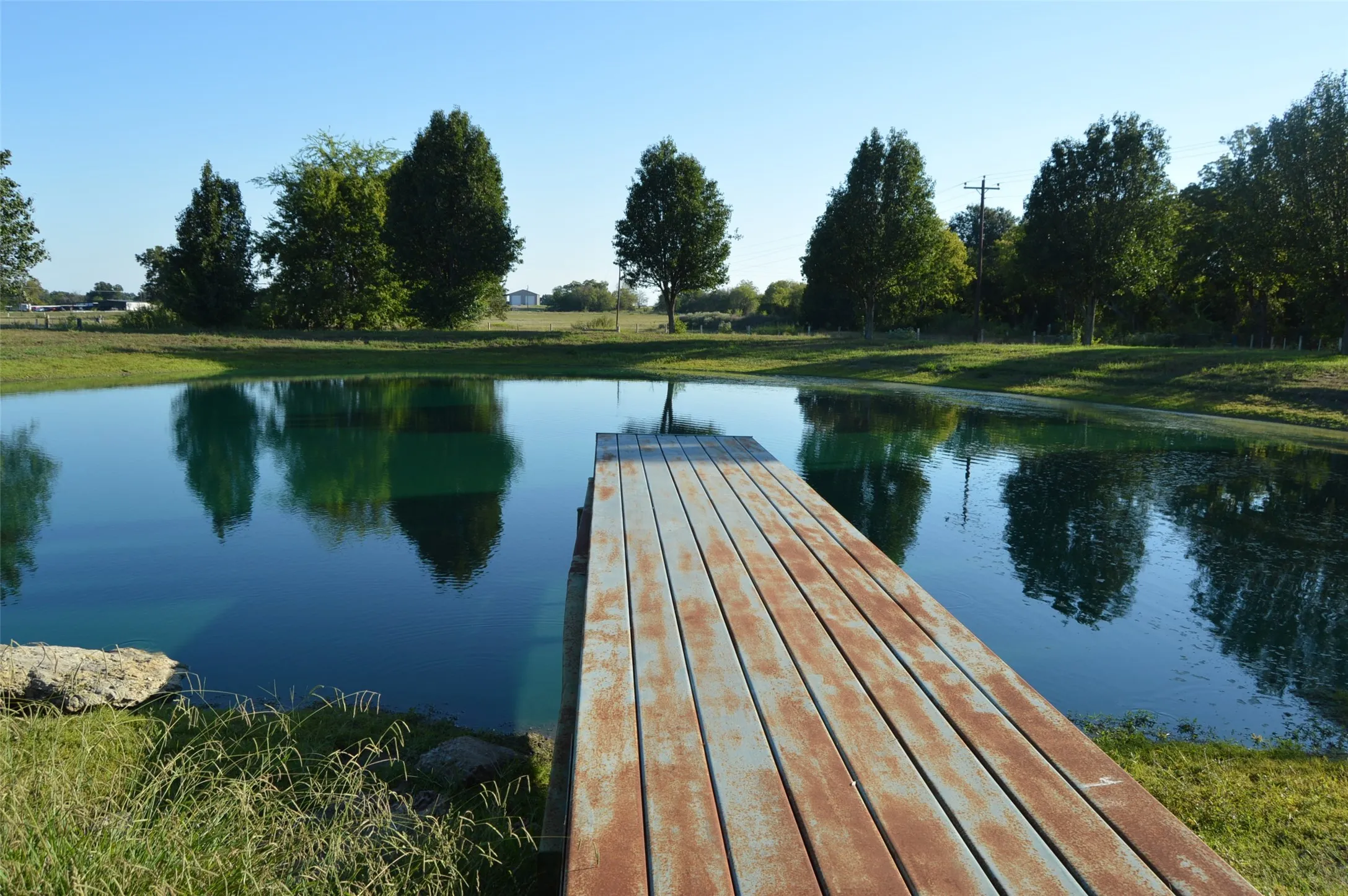 Enjoy your pond and dock