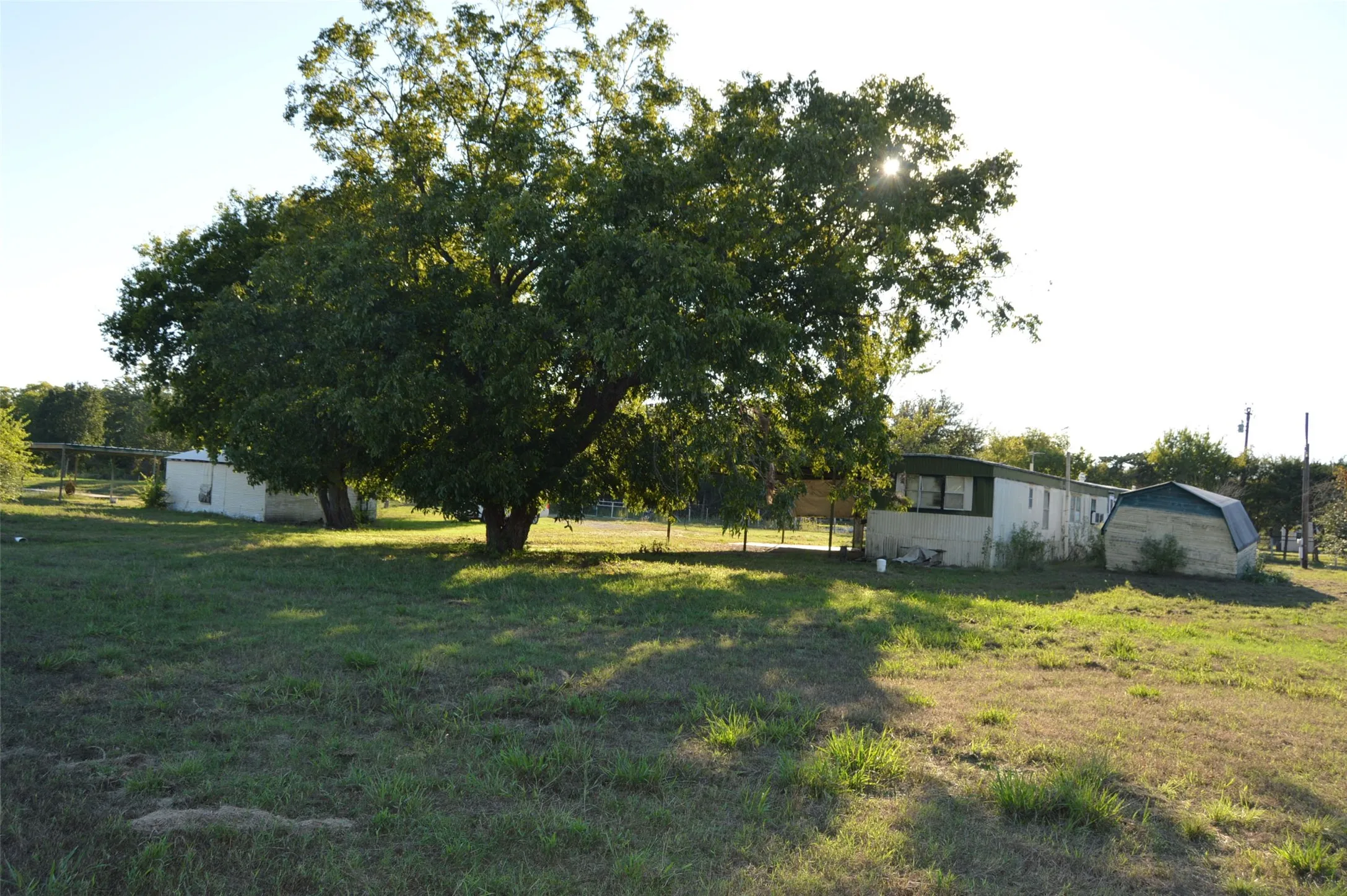 Looking from yard at improvements