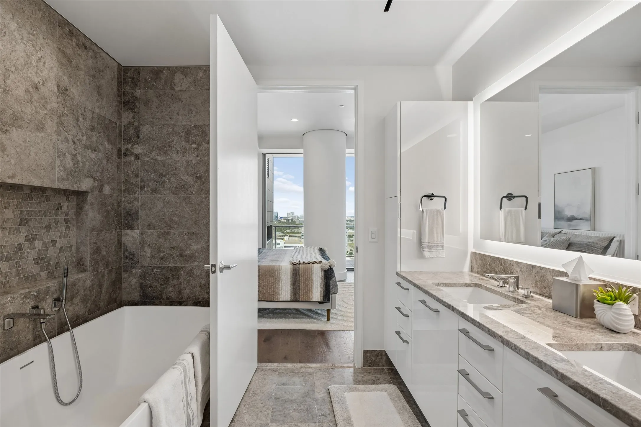 Condominium For Sale in Collin County , 7901 Windrose Avenue 1403, Plano, Texas 75024, 2 Bedroom, 3 Bathroom, 2 Garage spaces, 1,834 Sqft, built in 2019, mls#21409172, Real Estate Agent in Plano, Homes For Sale in Collin county, Homes For Sale in Plano, Realtor in Plano Texas, Real Estate Brokerage Independent Realty Texas, Luminita Cordes Realtor