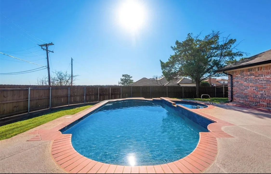 Private backyard retreat featuring an in-ground swimming pool and spacious surrounding​​‌​​​​‌​​‌‌​‌‌​​​‌‌​‌​‌​‌​​​‌​​ patio.