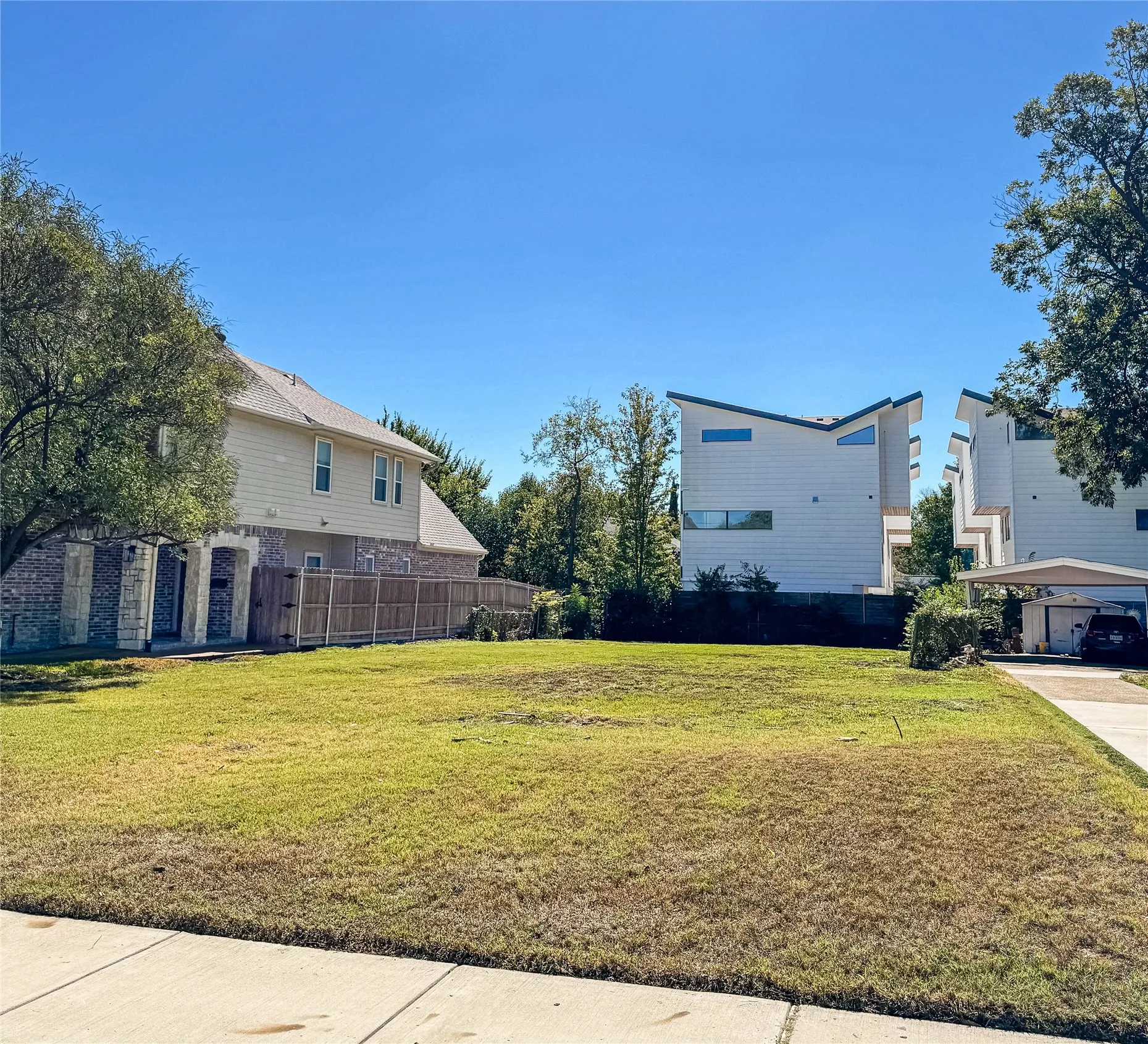 Expansive grassy lot with a flat topography