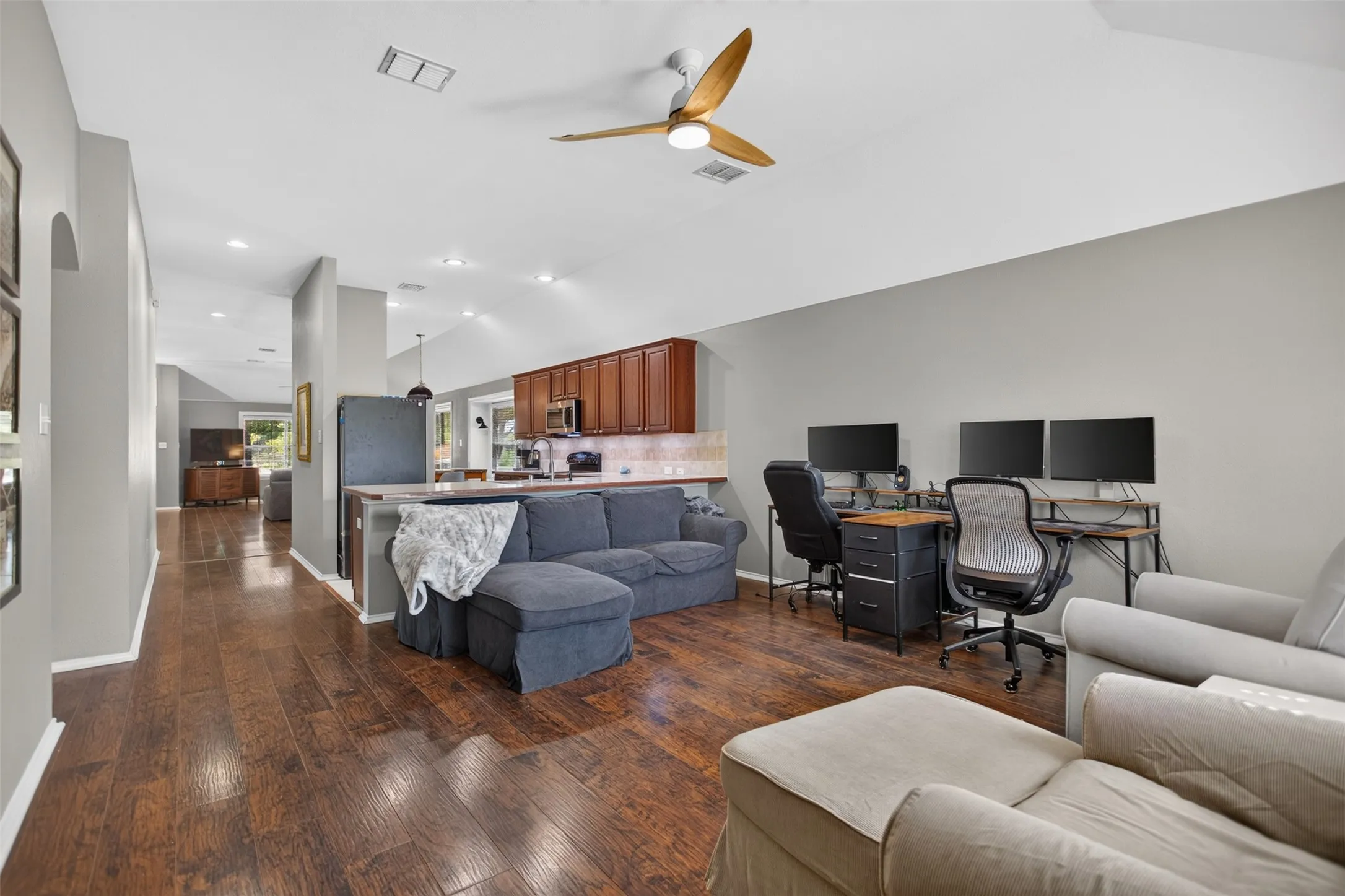 You have many options to make the living area your own
