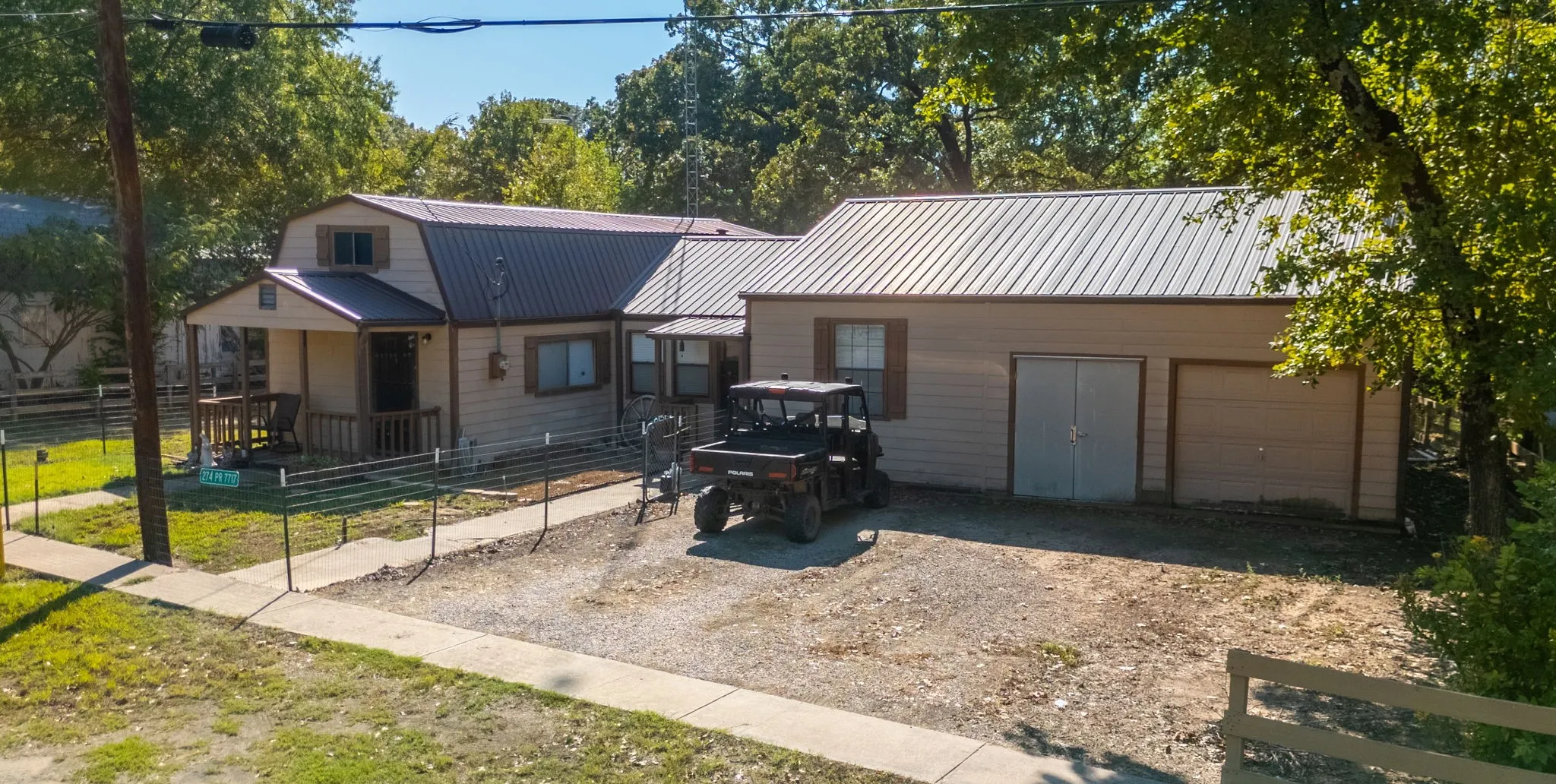 26x18 Garage with roll up door and double walk-in door