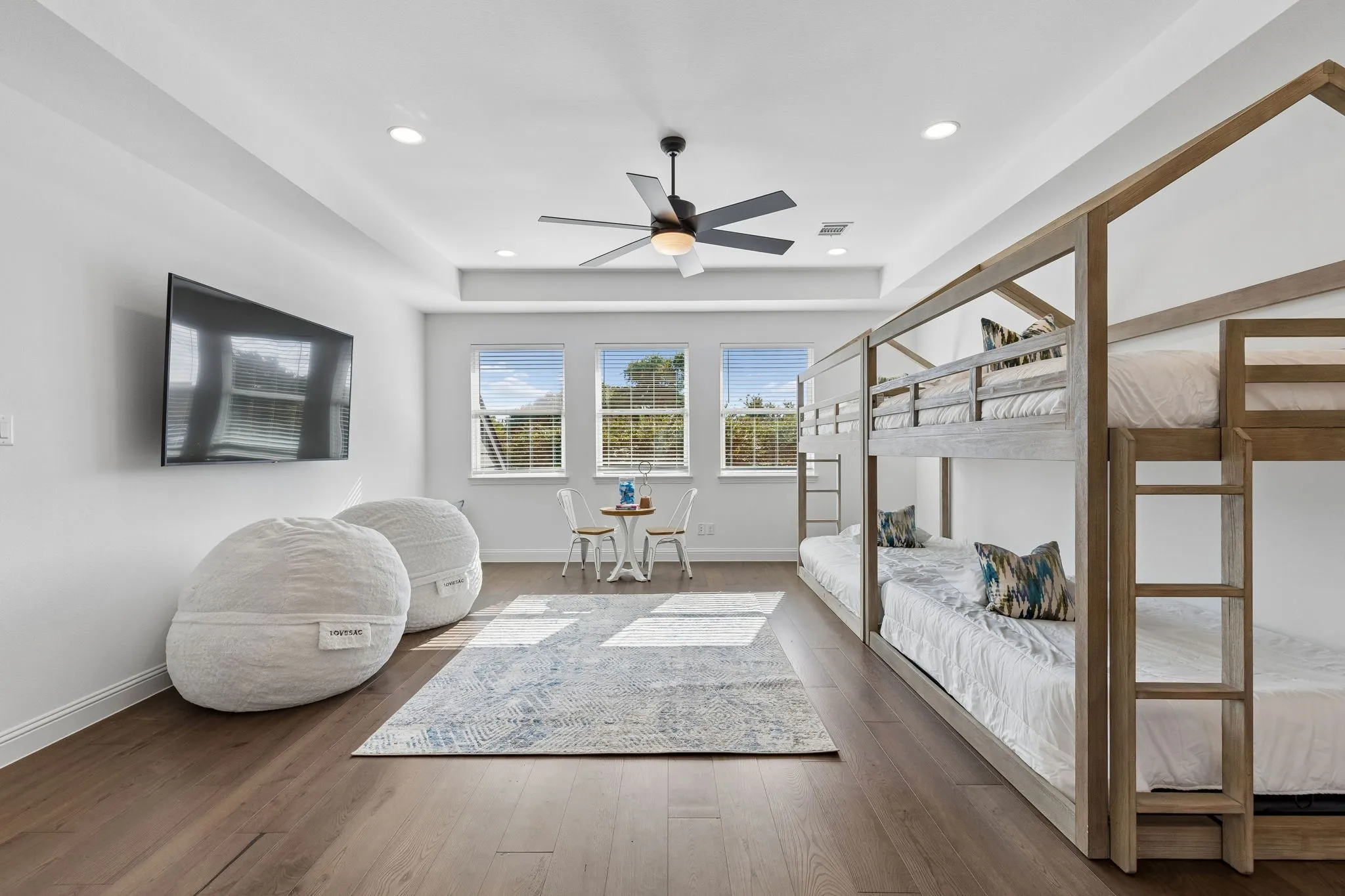 Gameroom or Bunkroom, so many possibilities for this space too!
