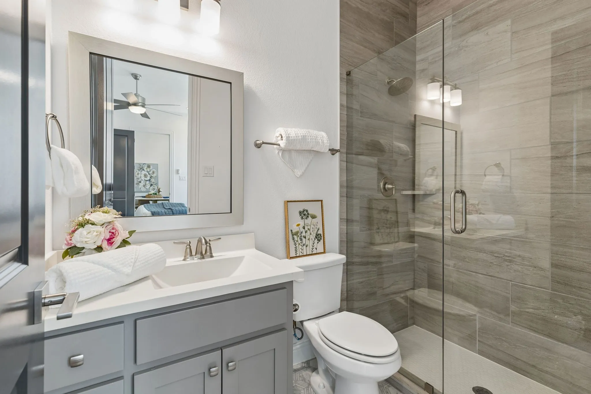 In-law suite Bath, oversized walk in shower