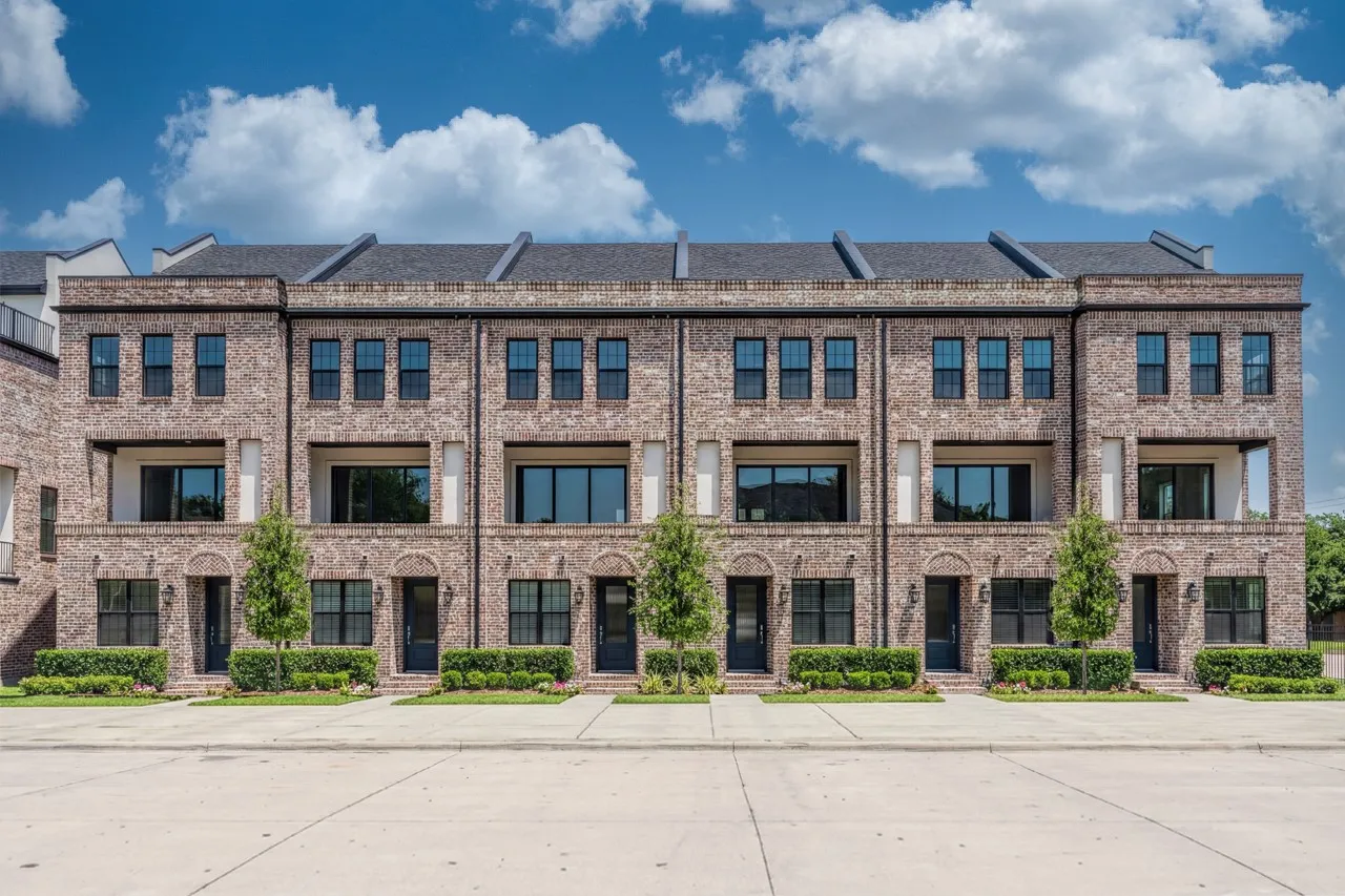 The Brownstones at East Quarter building rendering.