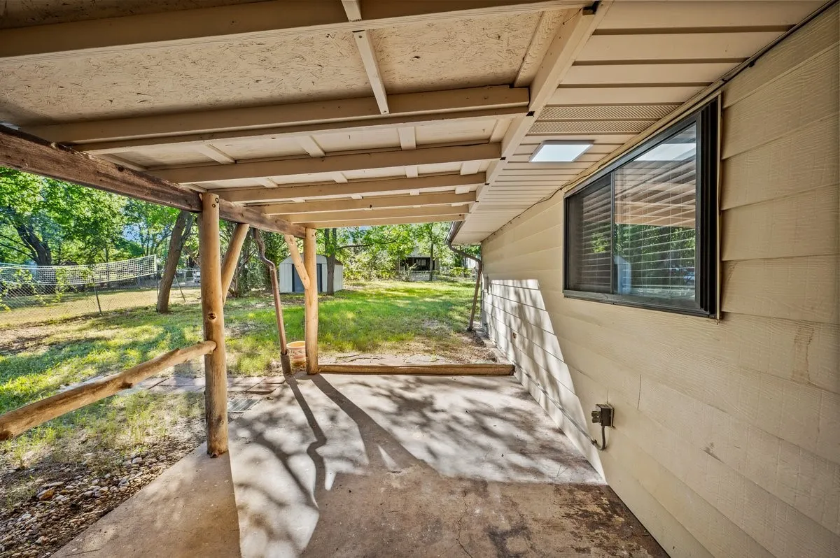 Rear covered patio