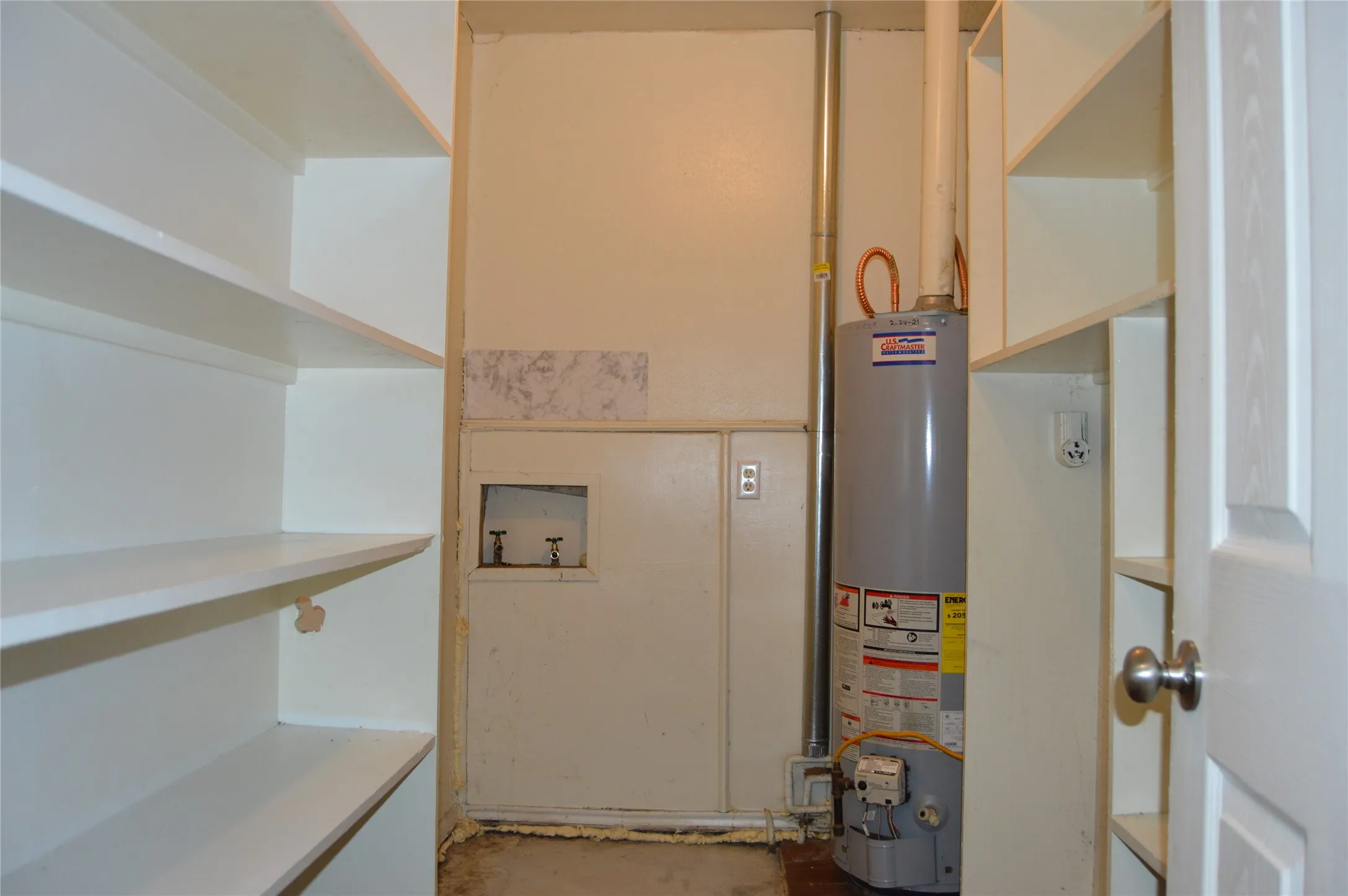 Pantry and storage in laundry