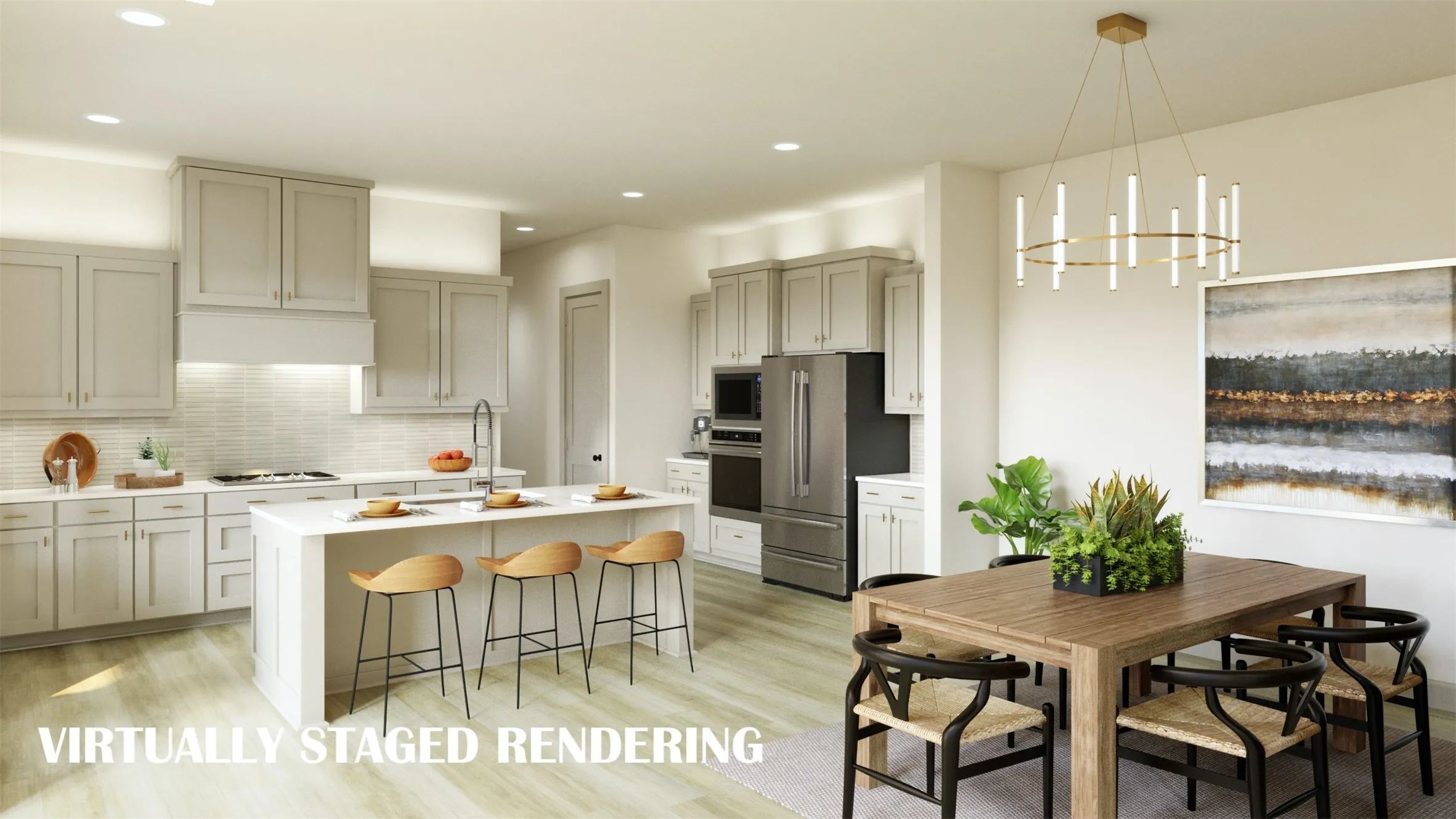 Any chef would be proud to call this dream kitchen their own!  VIRTUALLY STAGED RENDERING