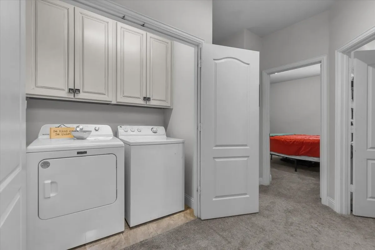 Laundry in hall
