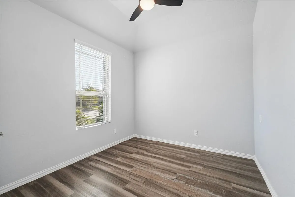 view of office from entrance hallway