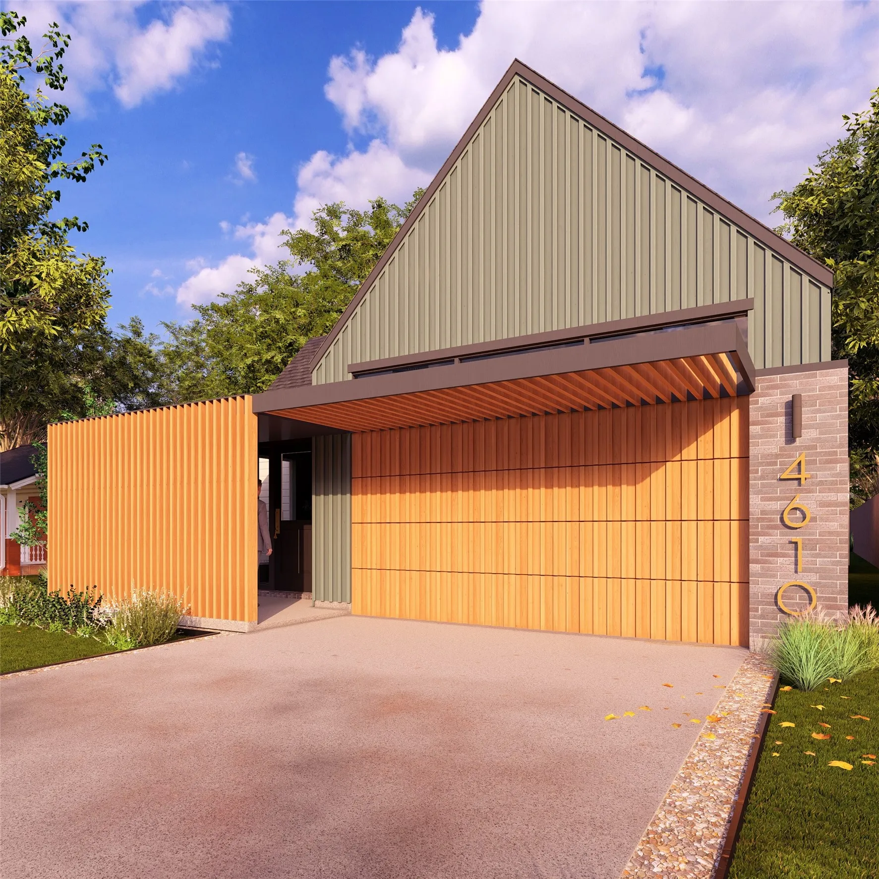 Rendering of the Front of the house