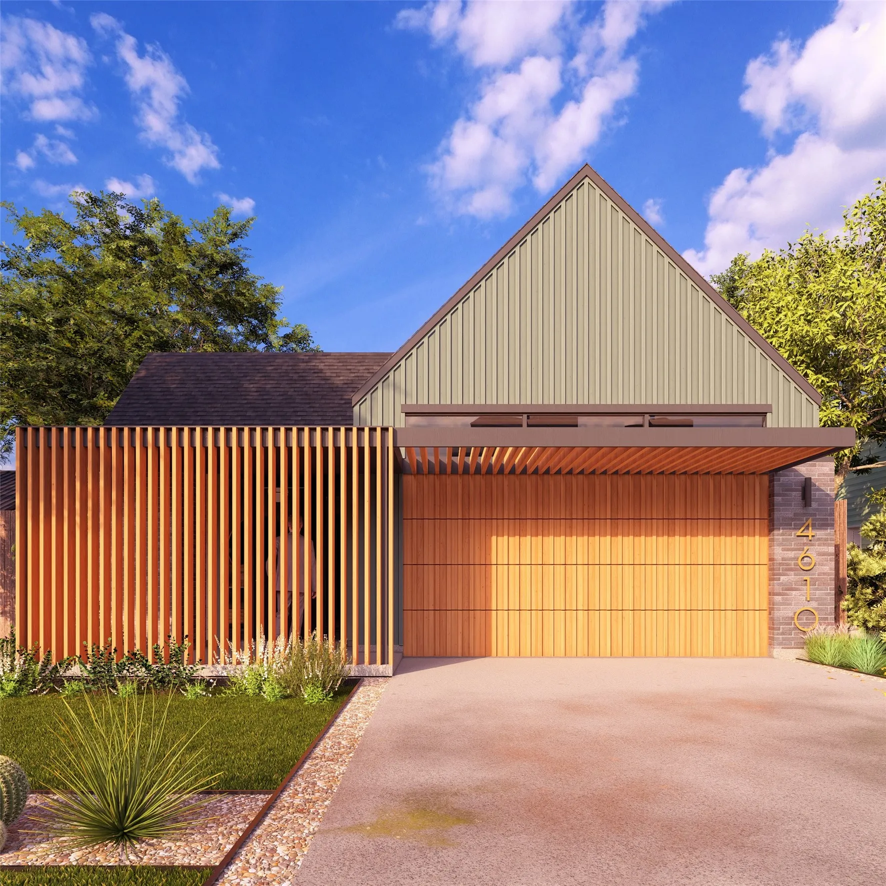 Rendering of the Front of the house