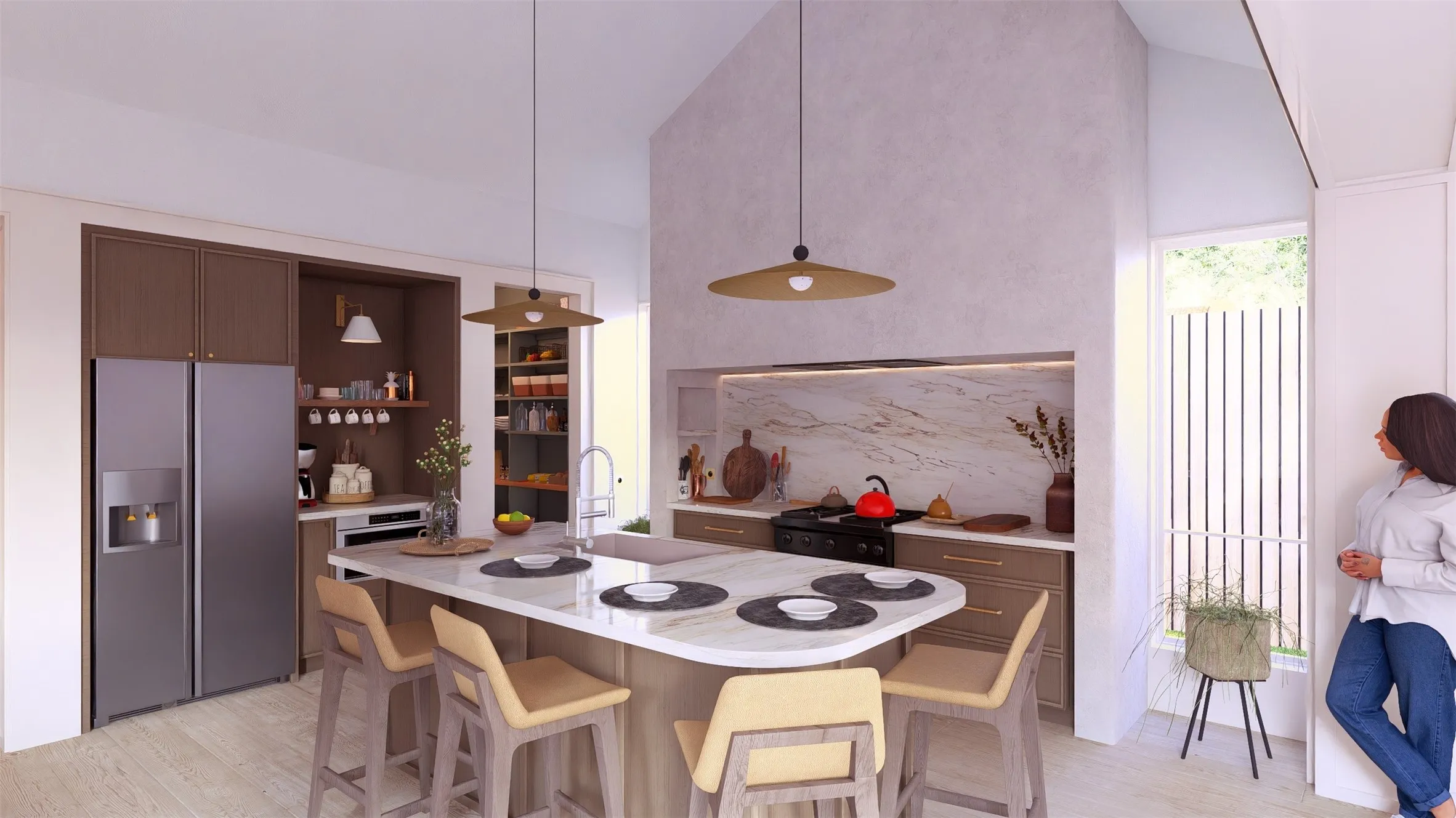 Rendering of the Kitchen