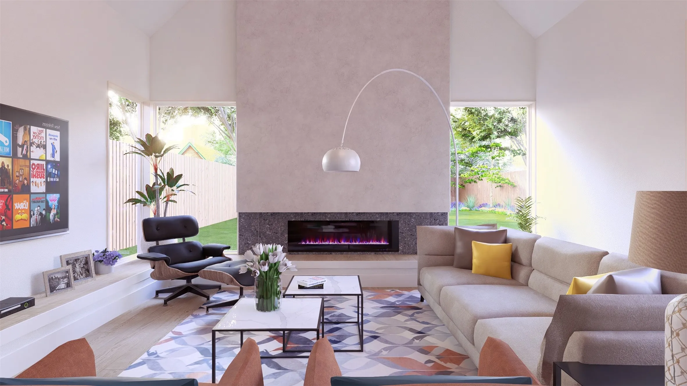Rendering of the Living Room