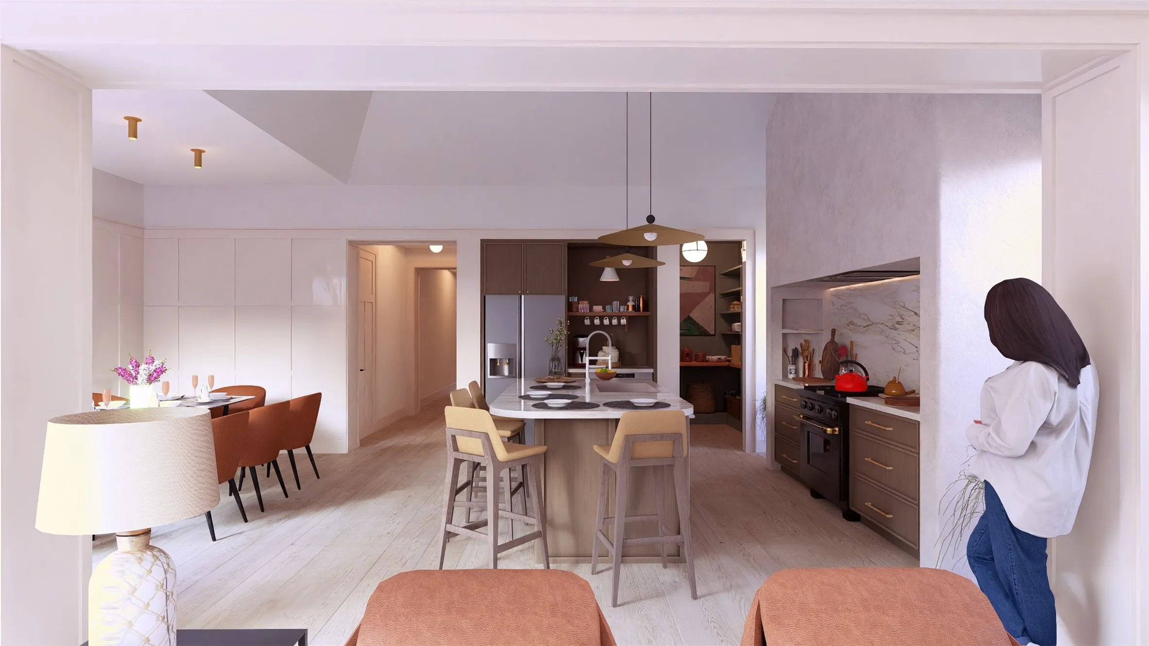 Rendering of the Kitchen