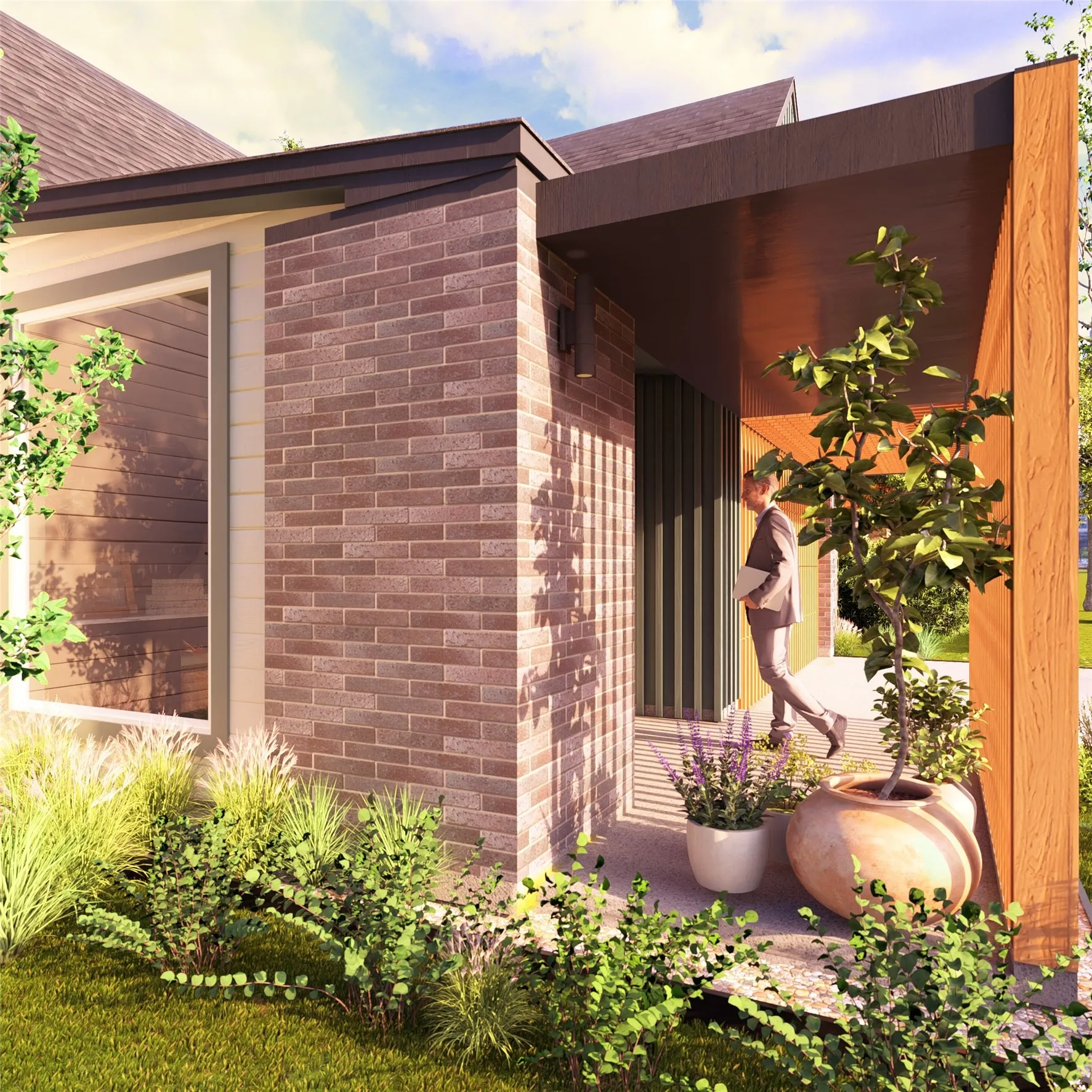 Rendering of the Front of the house