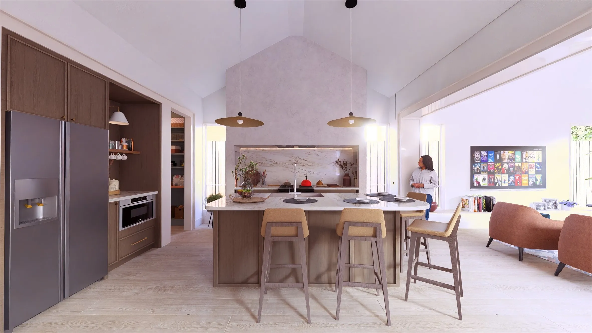 Rendering of the Kitchen