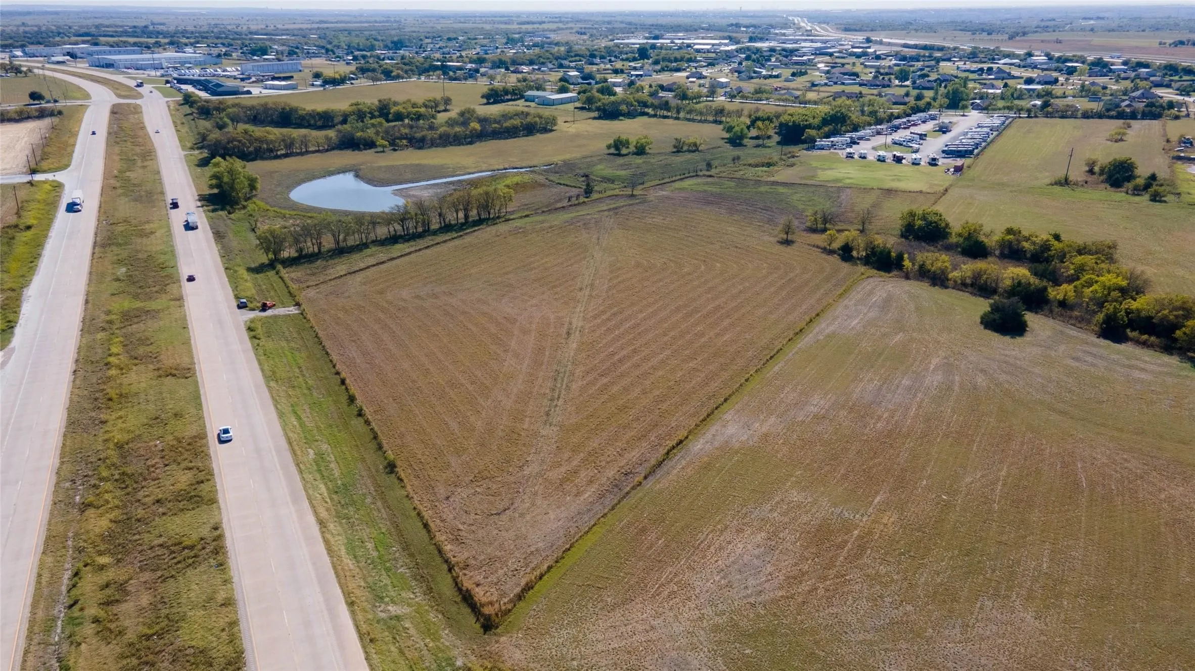 Property on the eastbound side of Hwy 114.