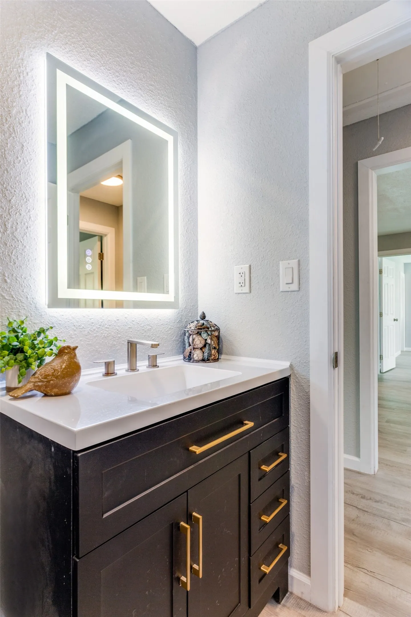 hall bathroom vanity