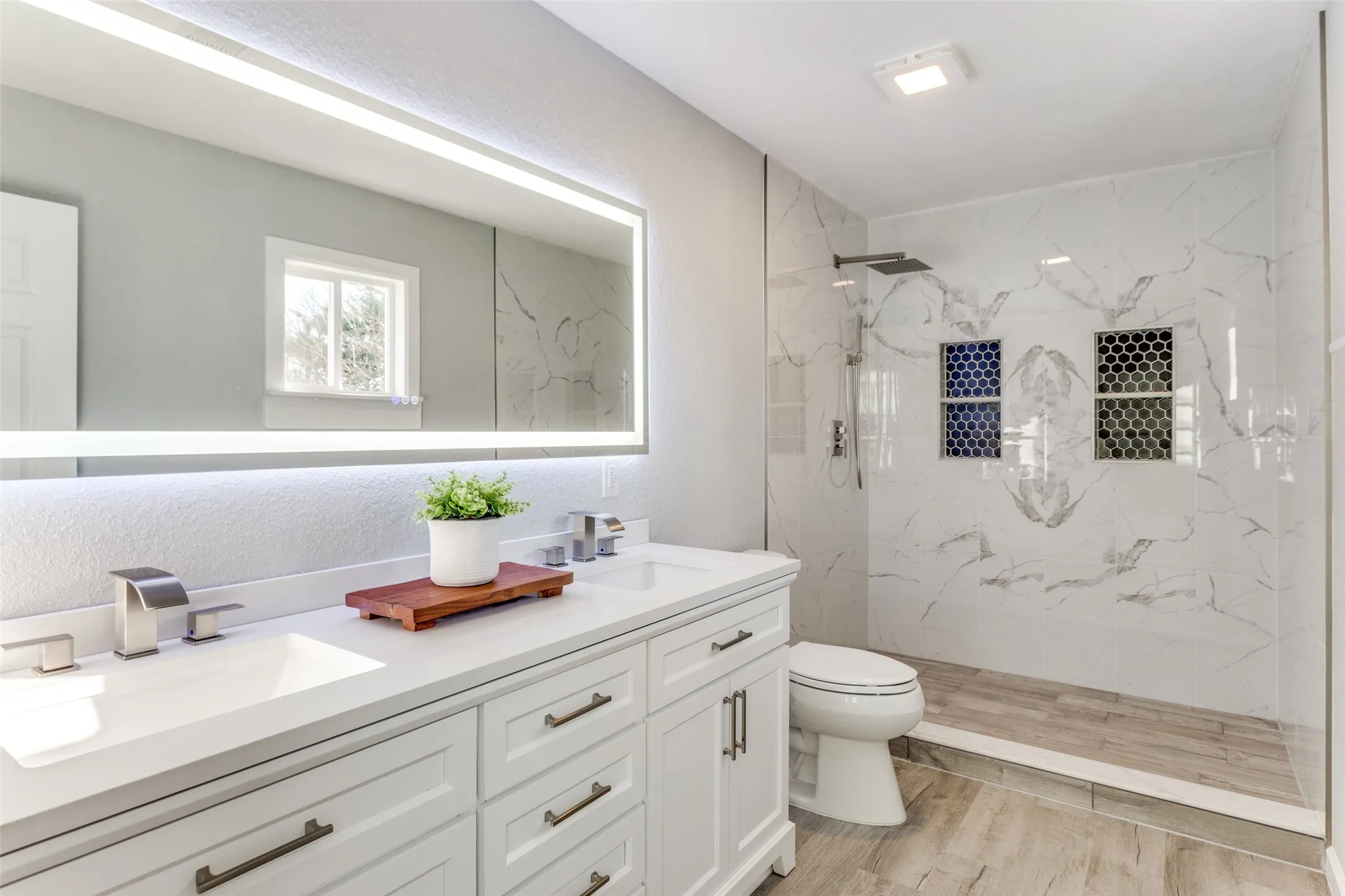 Custom walk in shower