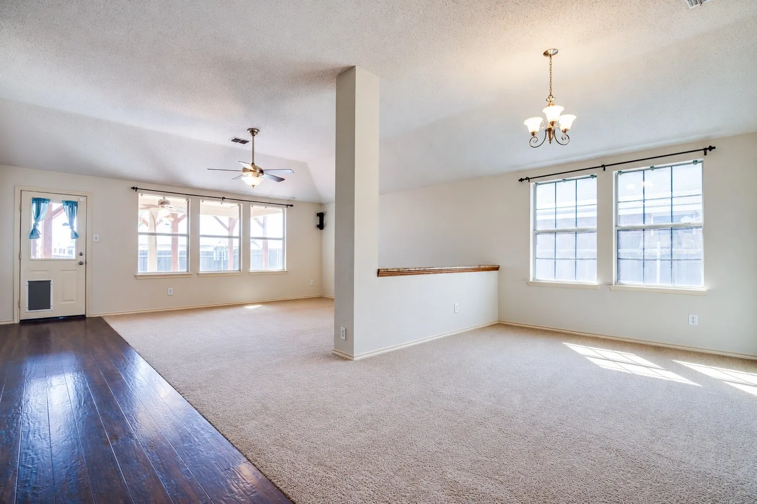 Both living areas
