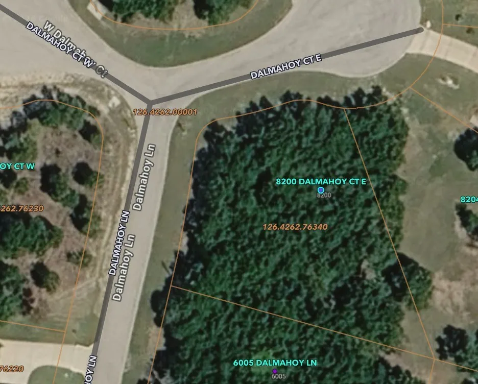 Aerial View with Boundary Lines