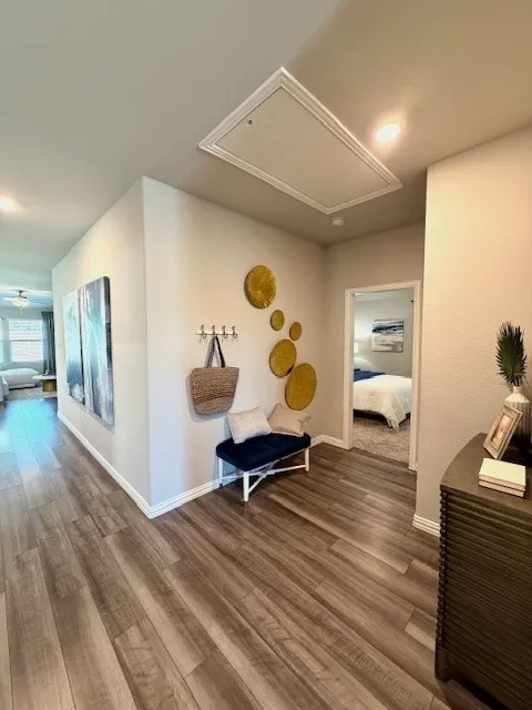 Model - View of Bedroom from passageway