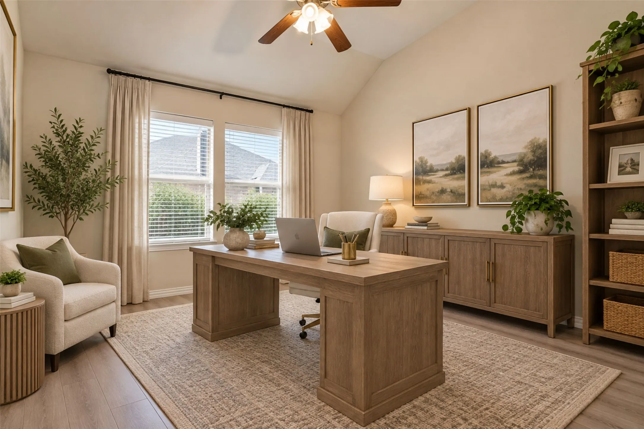 Virtually Staged Office