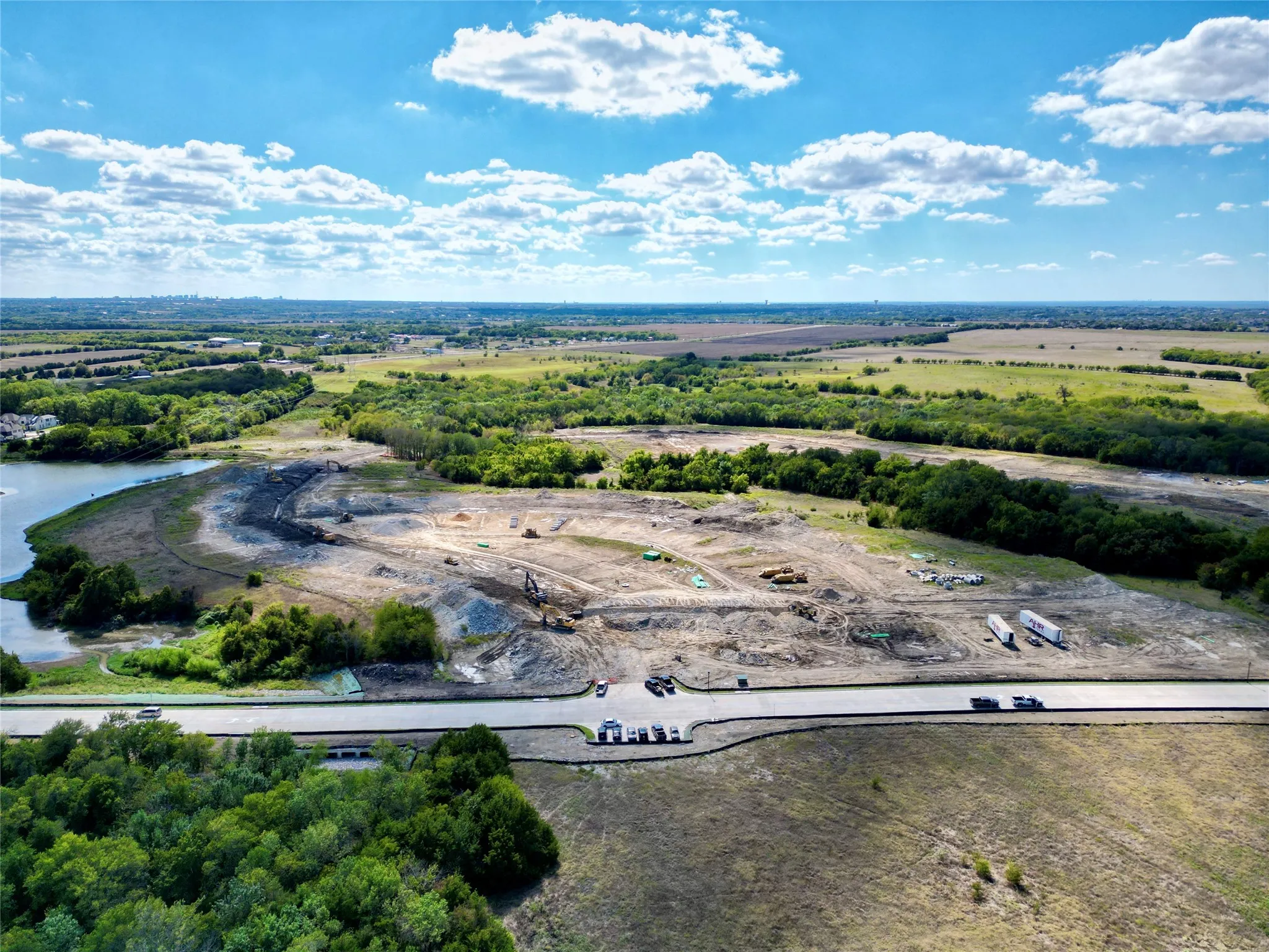 Aster Park on Frontier Parkway and back side of Property